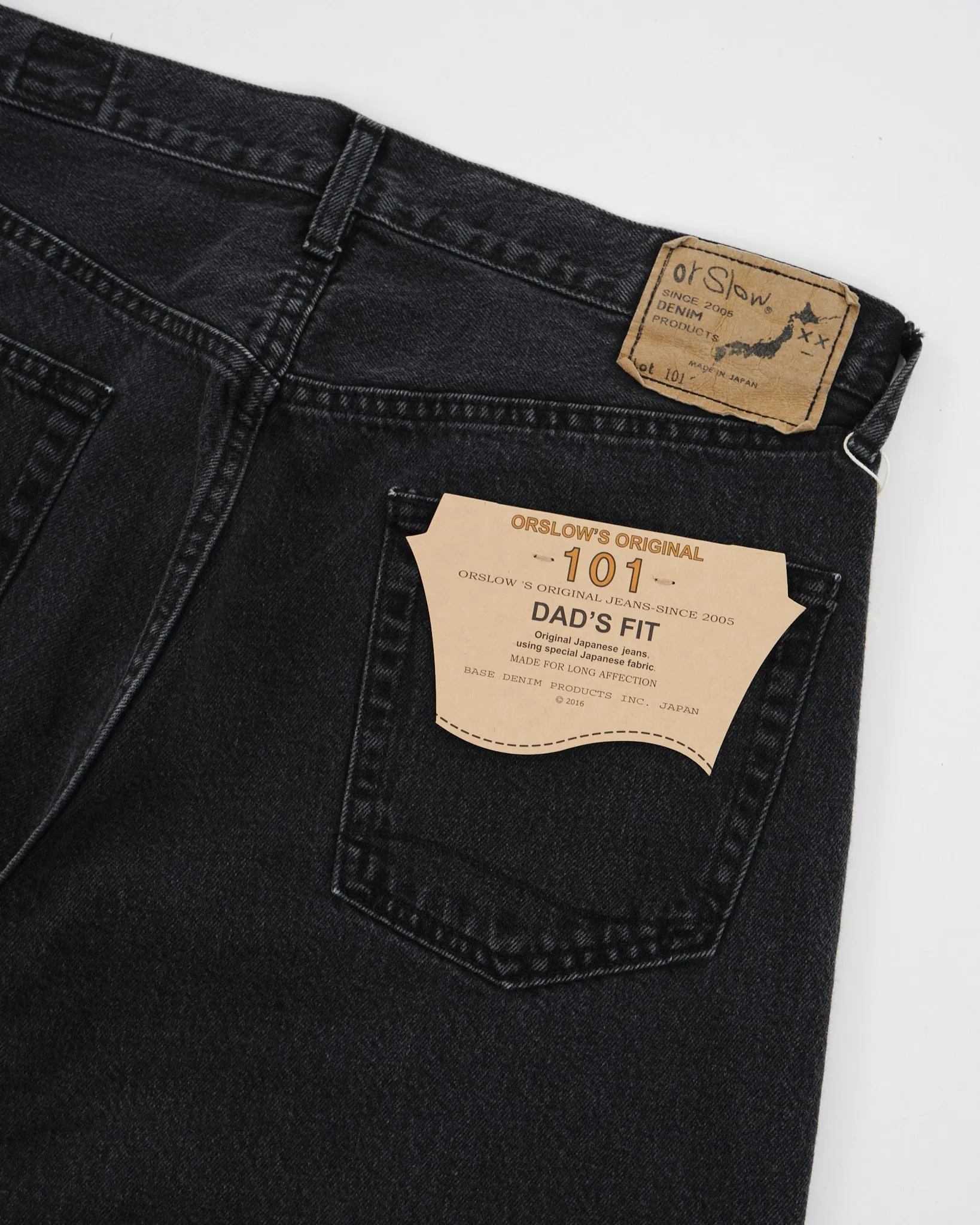 101 DAD'S FIT DENIM PANTS BLACK STONE