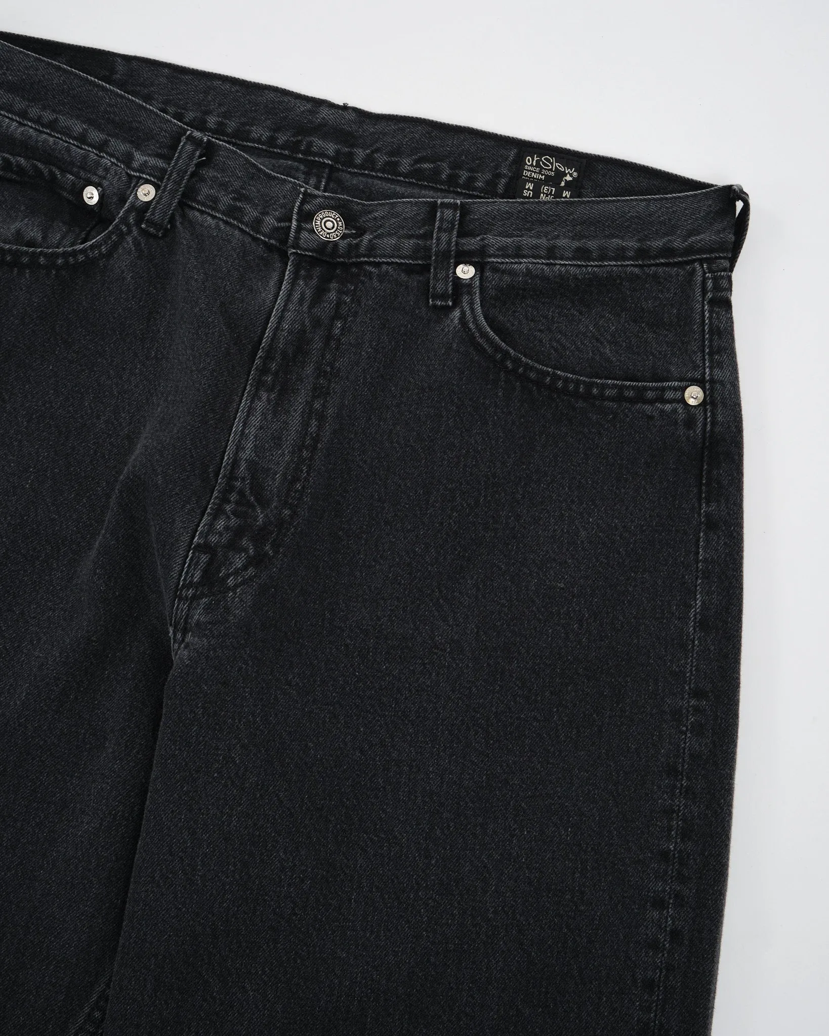 101 DAD'S FIT DENIM PANTS BLACK STONE