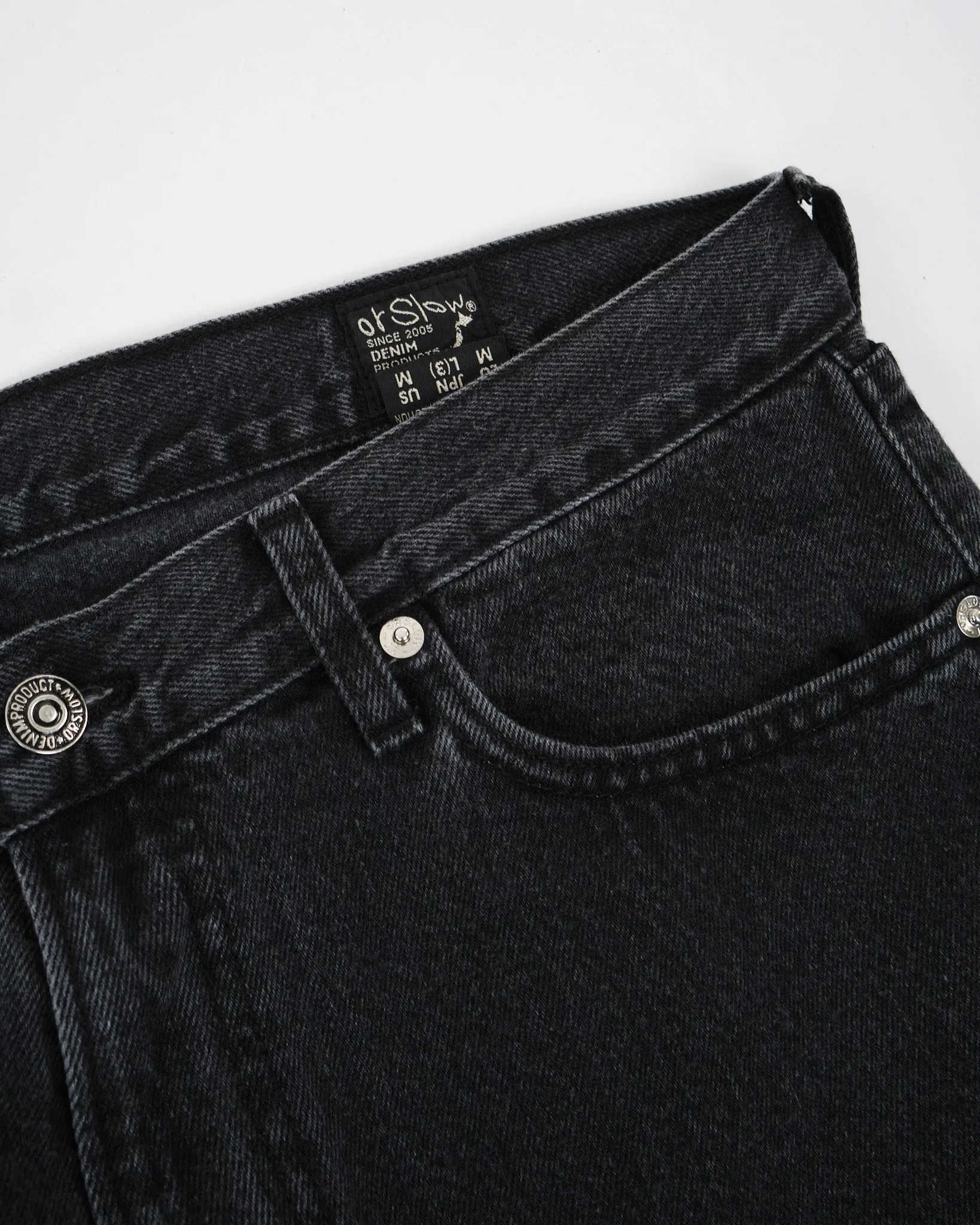 101 DAD'S FIT DENIM PANTS BLACK STONE