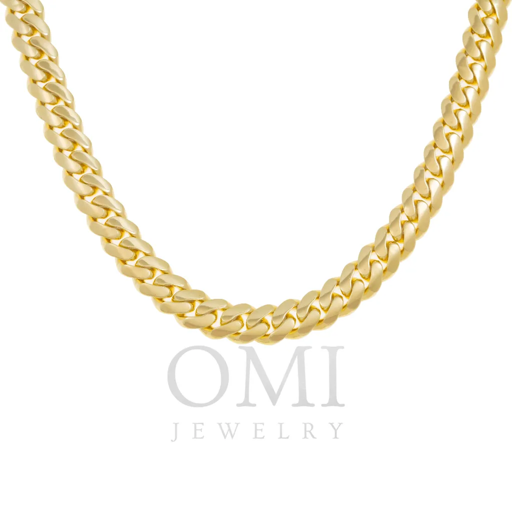 14K GOLD 9MM CUBAN LINK CHAIN