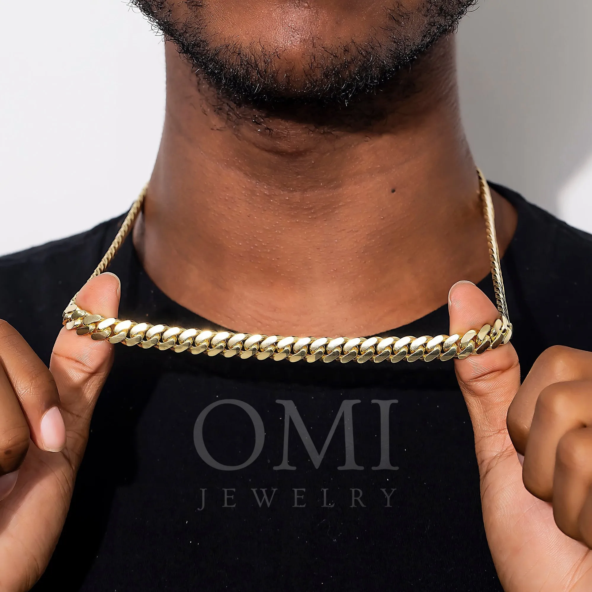 14K GOLD 9MM CUBAN LINK CHAIN