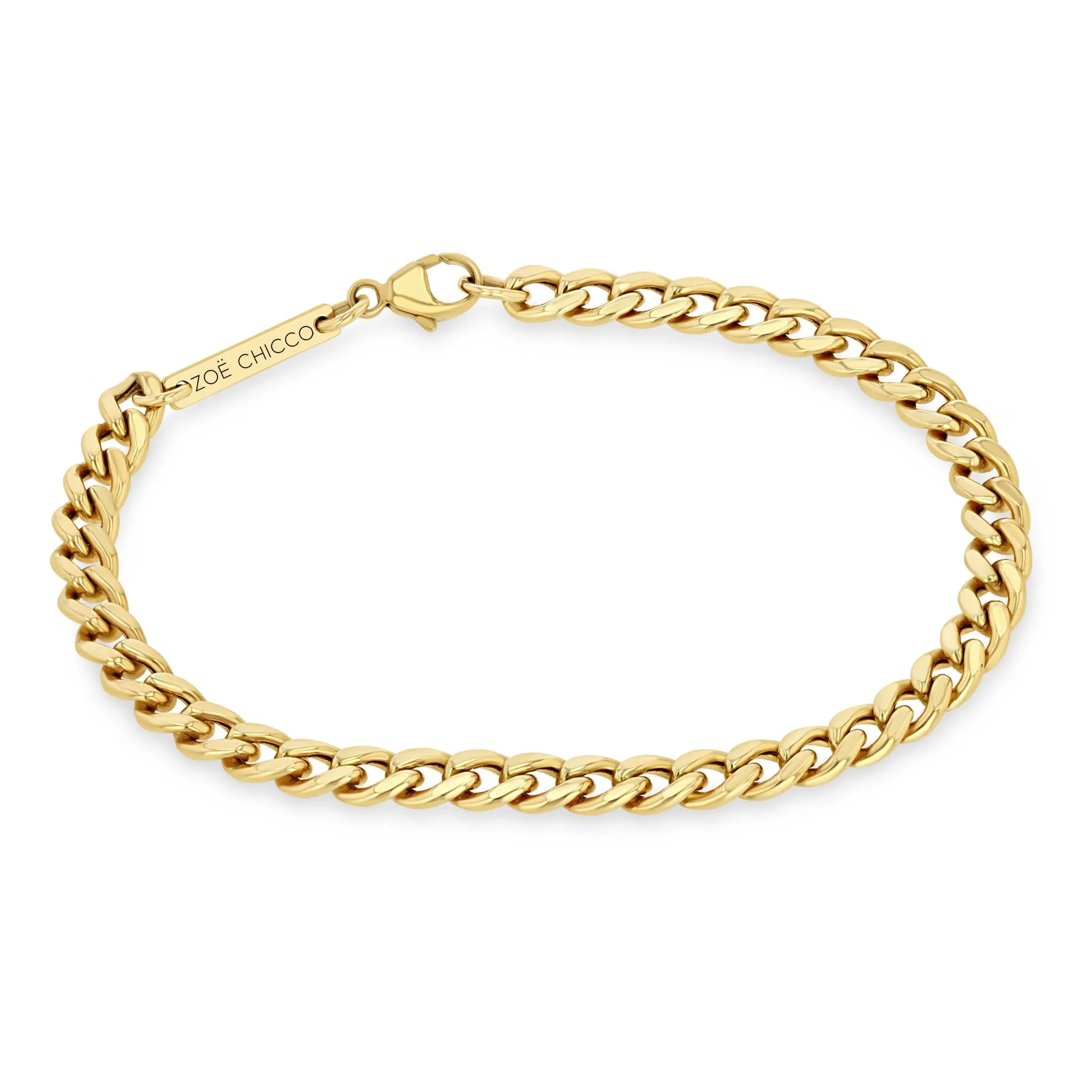 14k Medium Curb Chain Bracelet