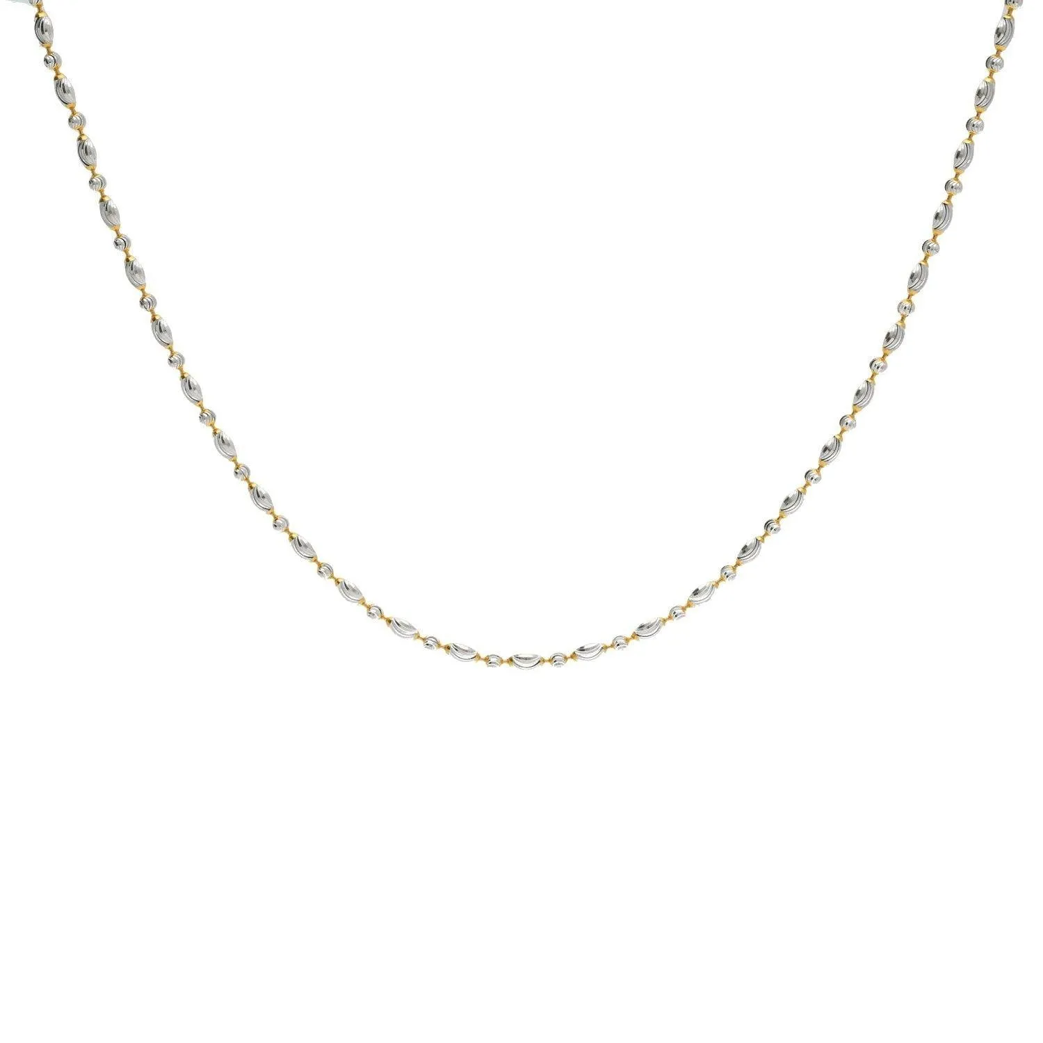 22K Gold Fancy Chain, Length 18inches