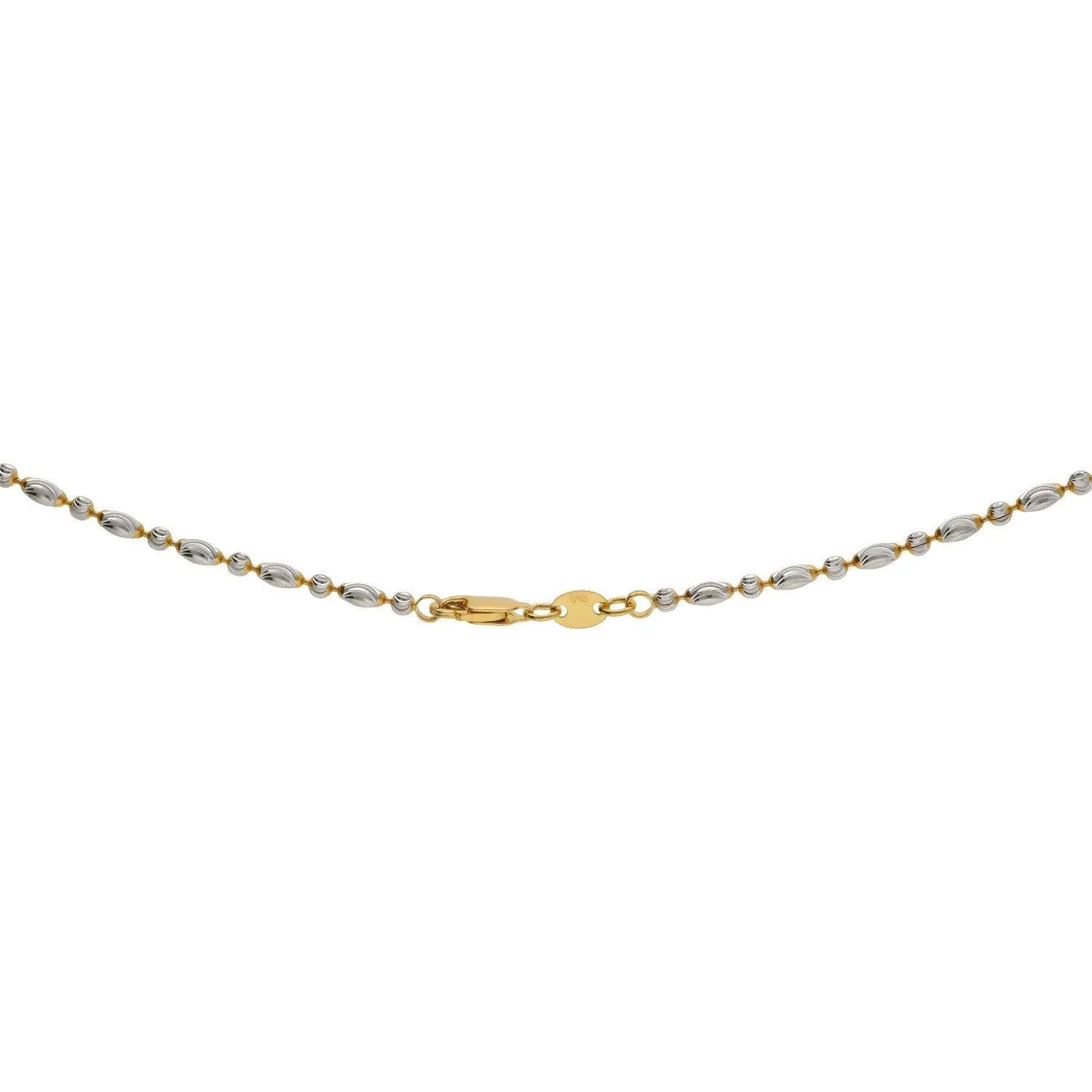 22K Gold Fancy Chain, Length 18inches