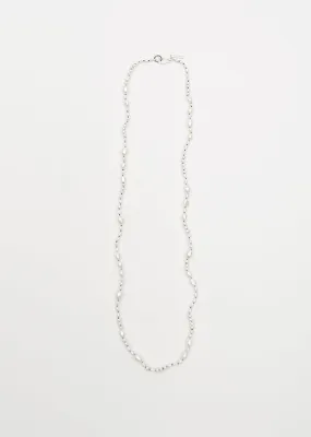 24 in. White Pearl Mermaid Necklace