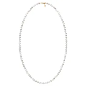 5.5-6.0 mm White Freshadama Freshwater Pearl 22 Inch Necklace