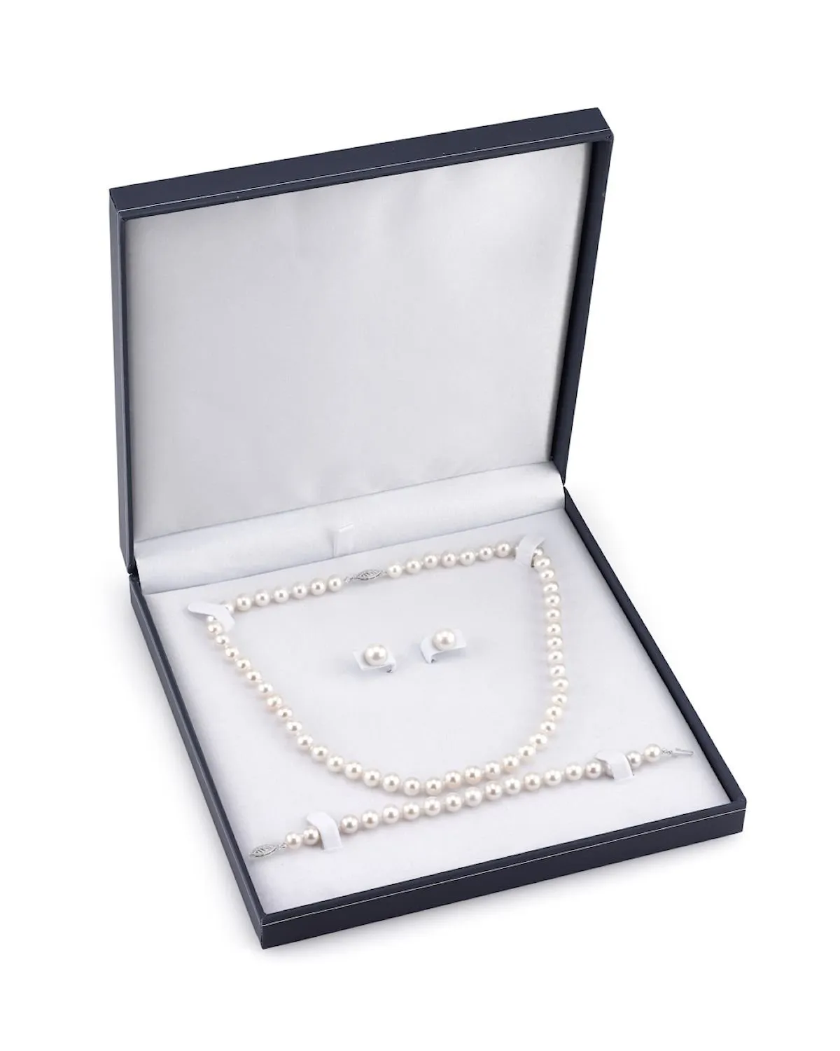 8.5-9.5mm Freshwater Pearl Necklace, Bracelet & Earrings