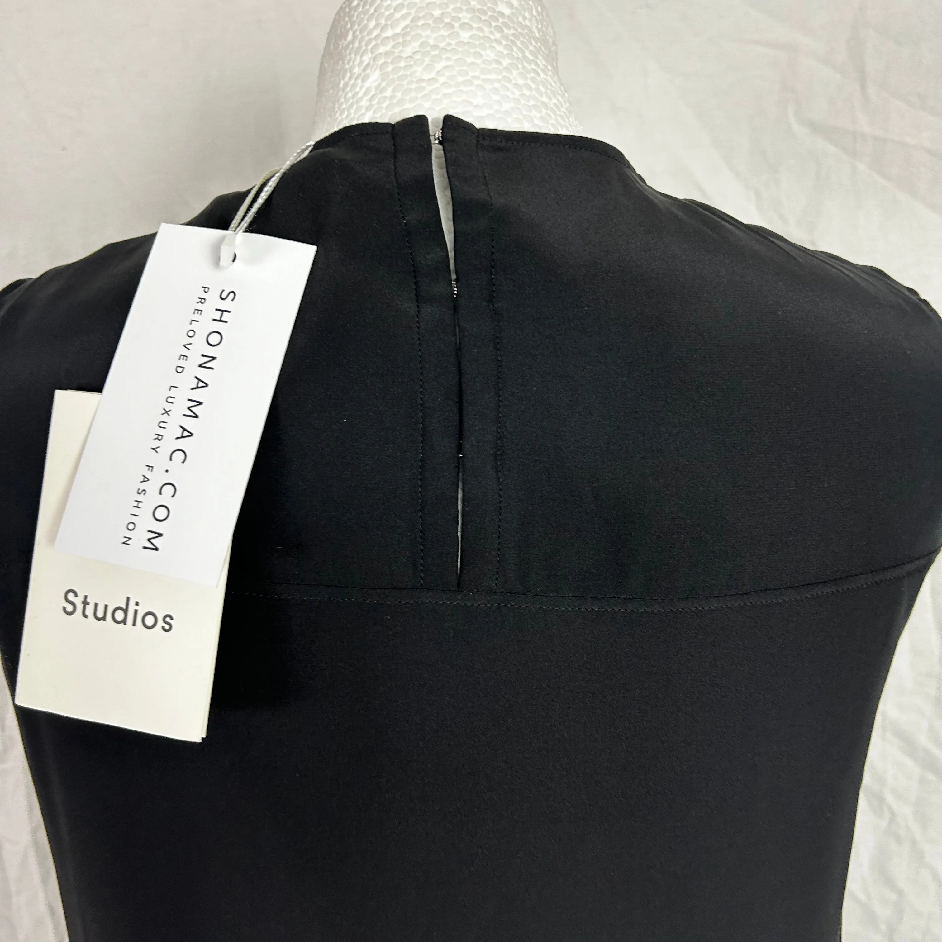 Acne Studios Brand New $561 Black Silk Smilla Dress XS