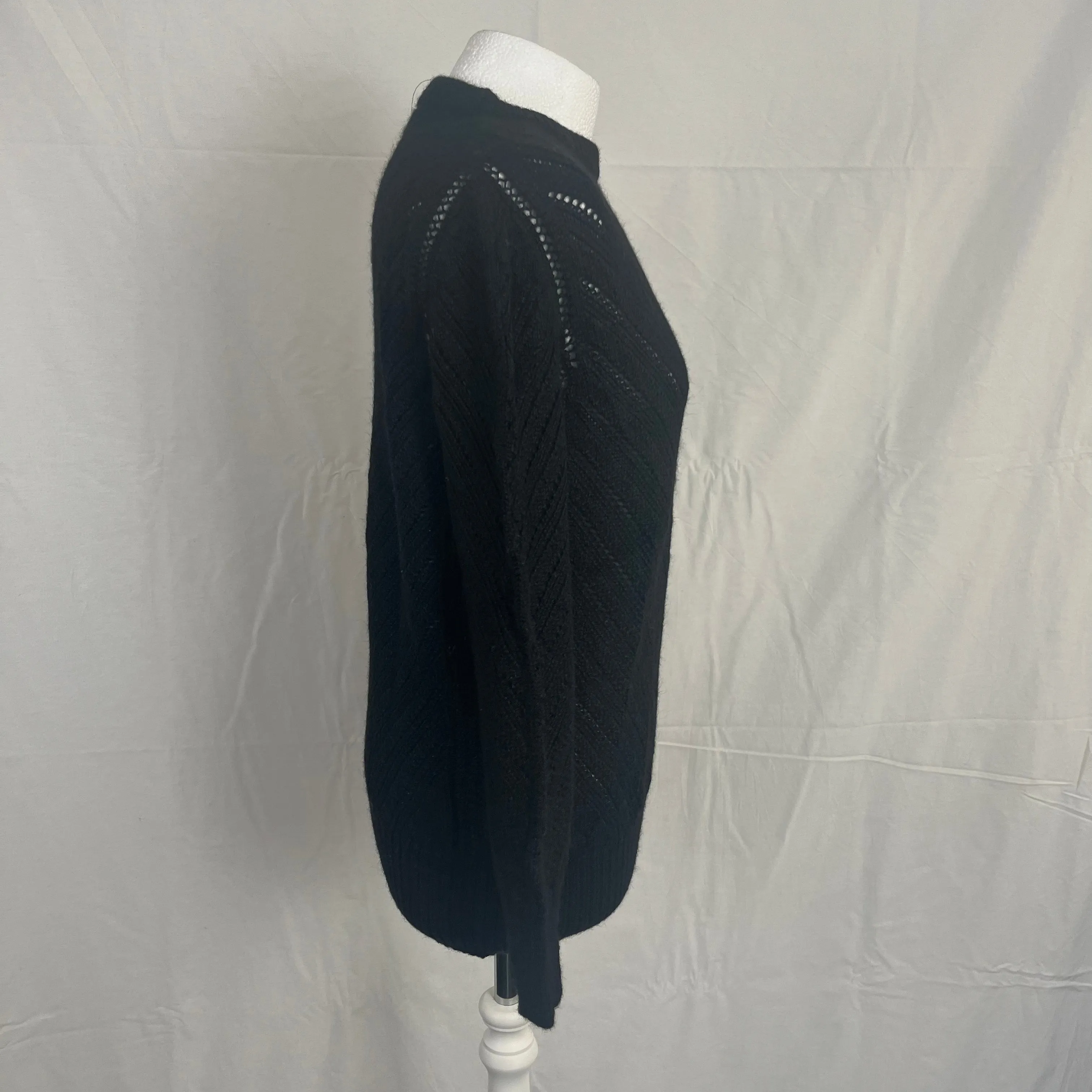 Aiayu £300 Black Bolivian Baby Lama Wool Sweater M