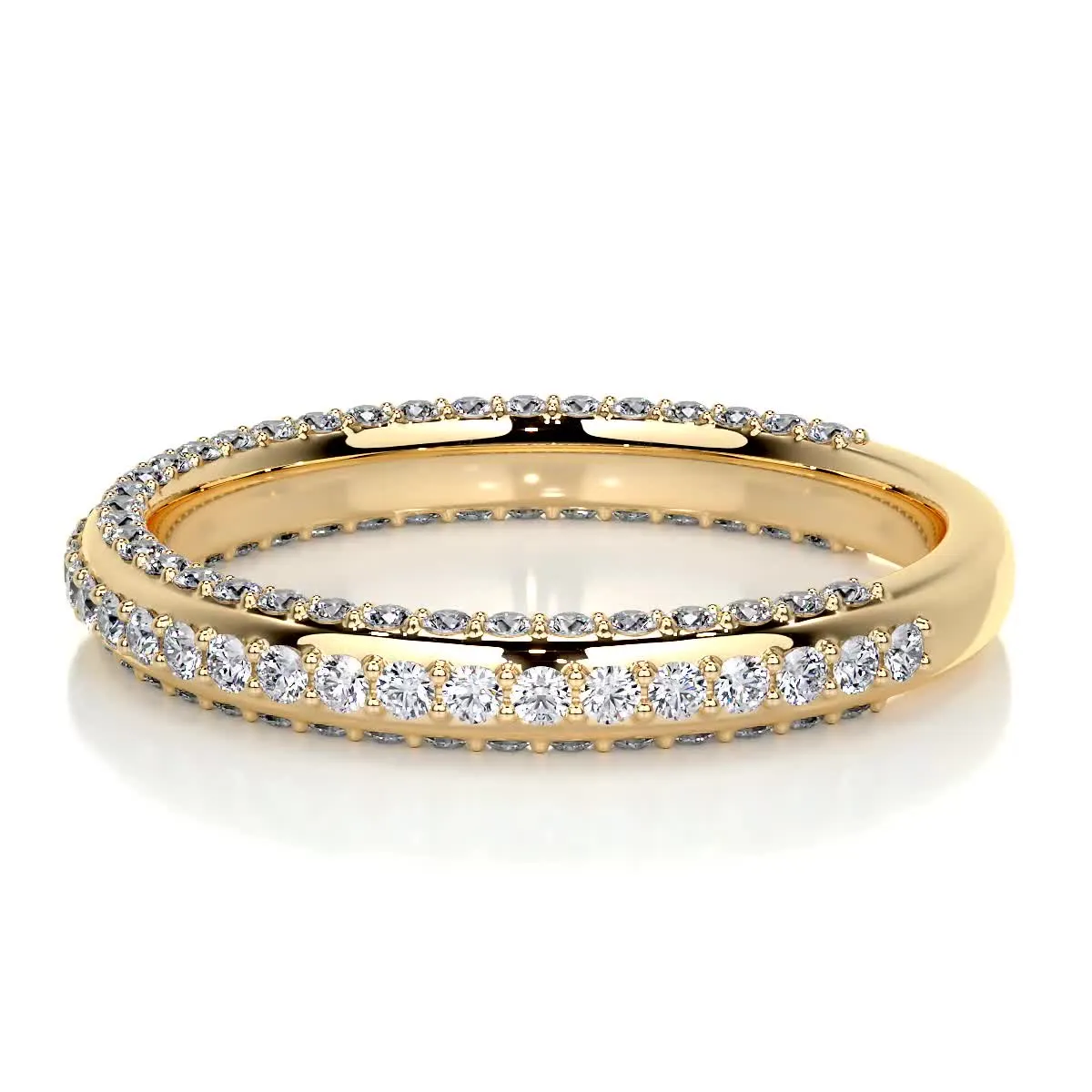 Anastasia Lab Grown Diamond Wedding Ring   (0.75 Carat) -18K Yellow Gold