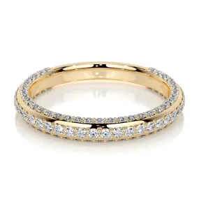 Anastasia Lab Grown Diamond Wedding Ring   (0.75 Carat) -18K Yellow Gold