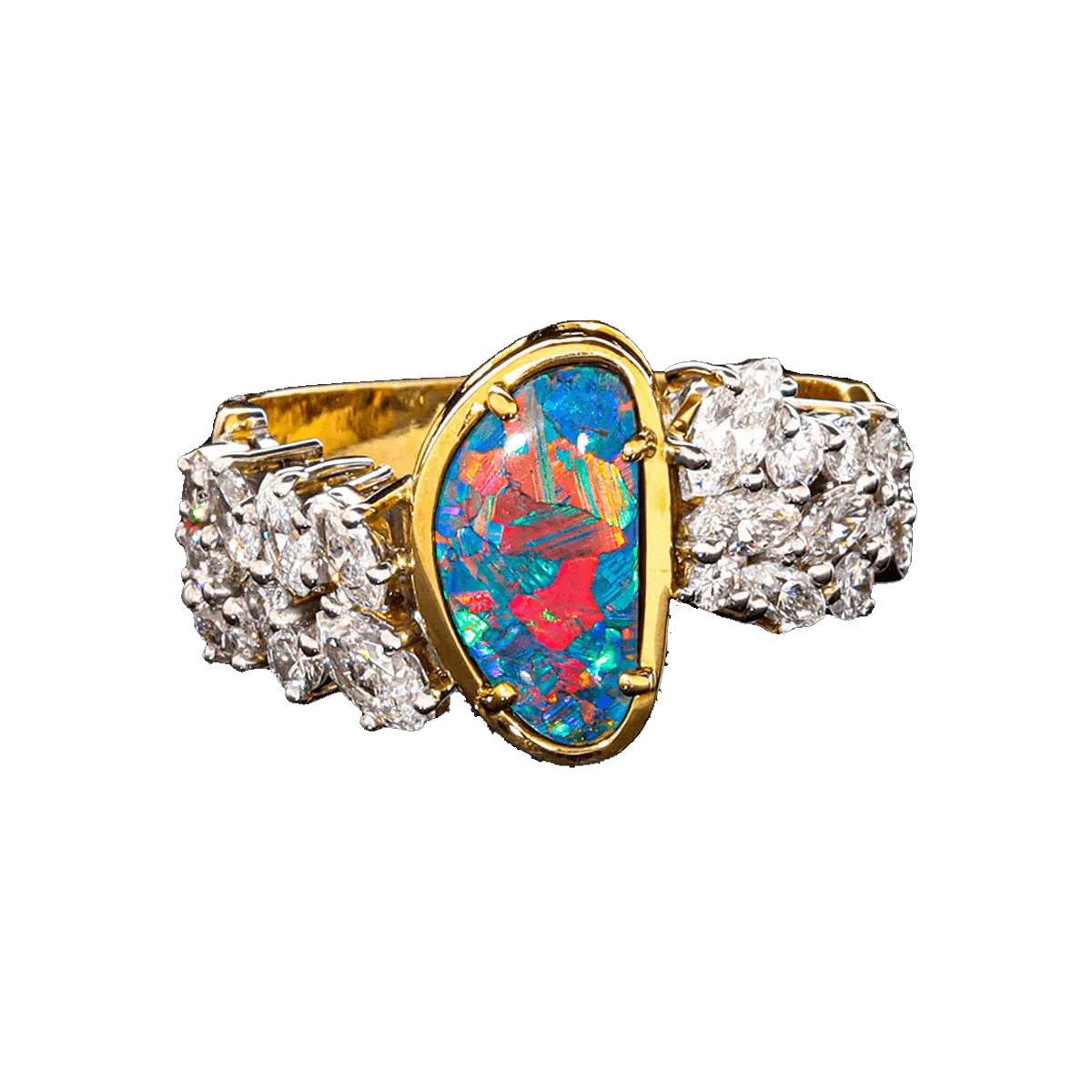 'Arabella's Secret' Black Opal Ring