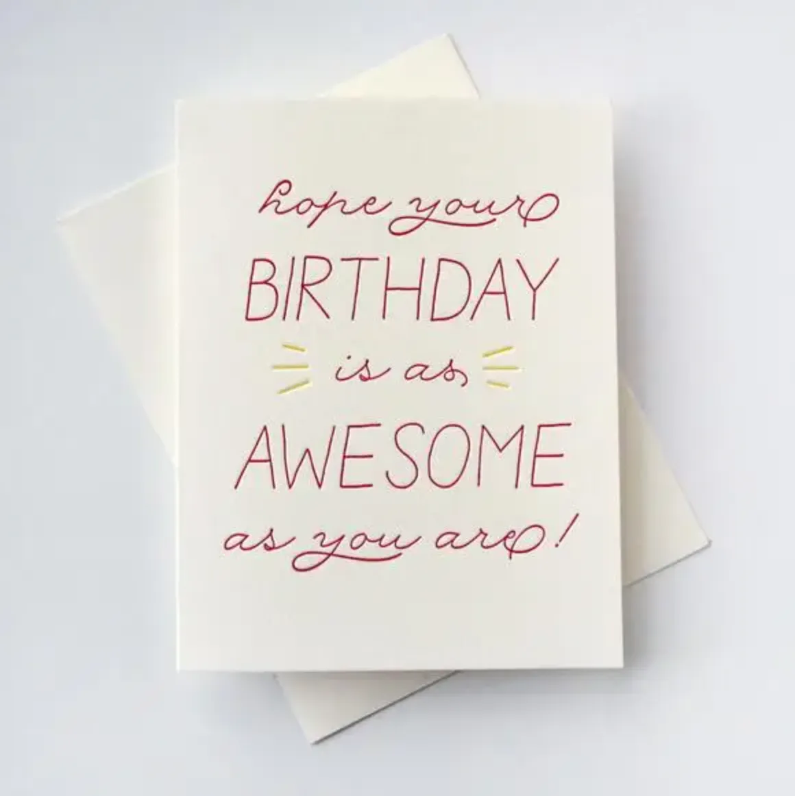 Awesome As You Are Birthday Card