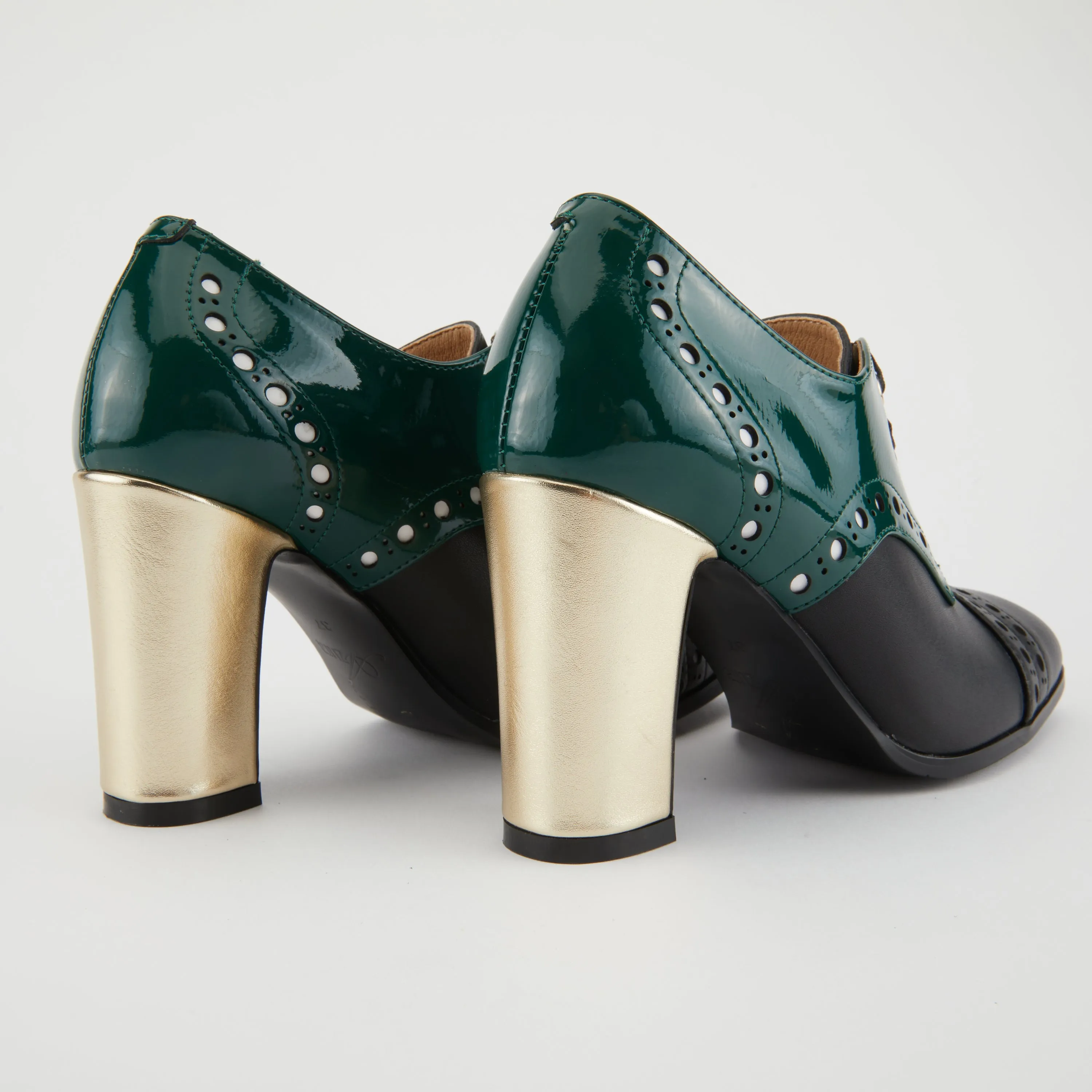 AZURA MALACHITE OXFORD LACE-UP SHOOTIE