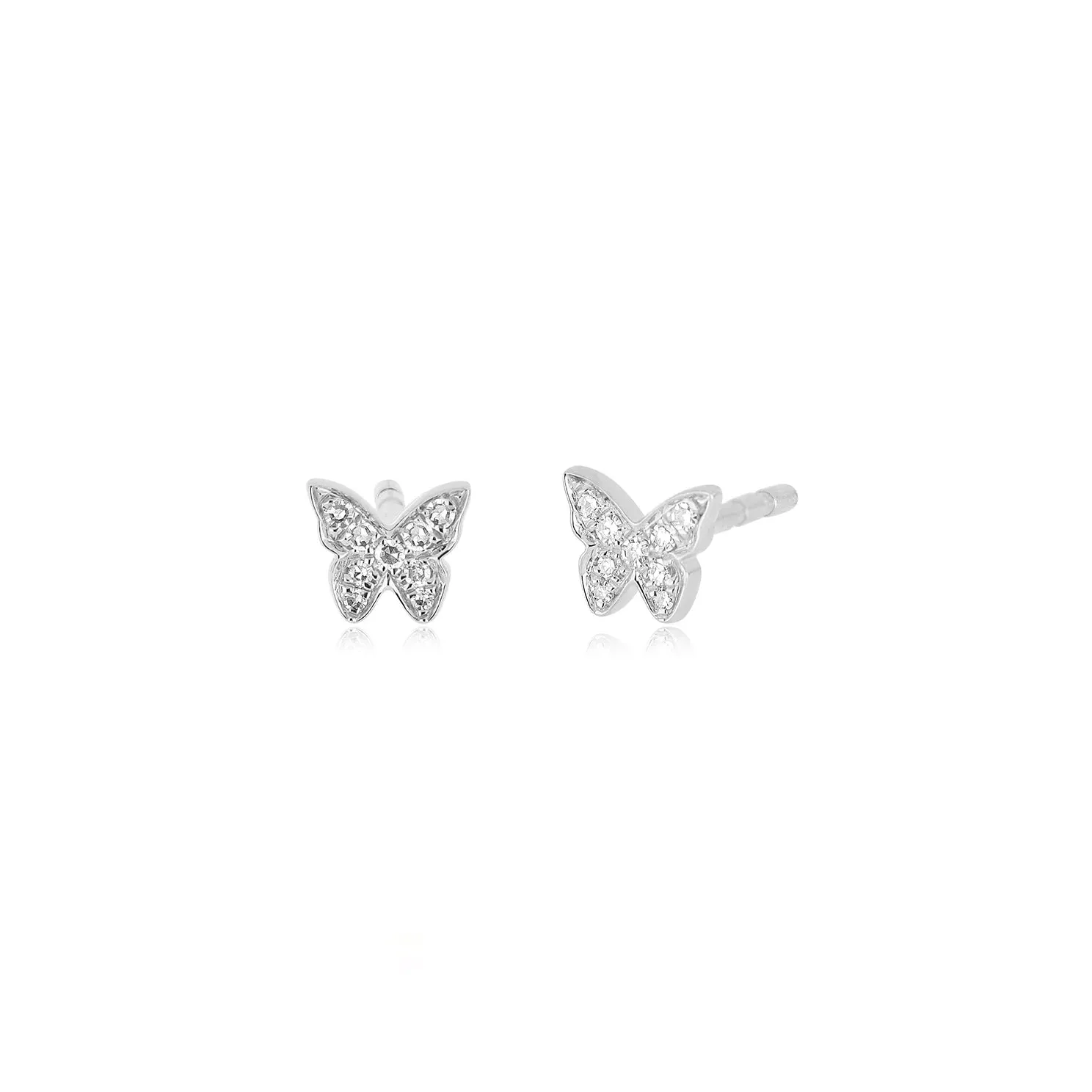 Baby Diamond Butterfly Studs