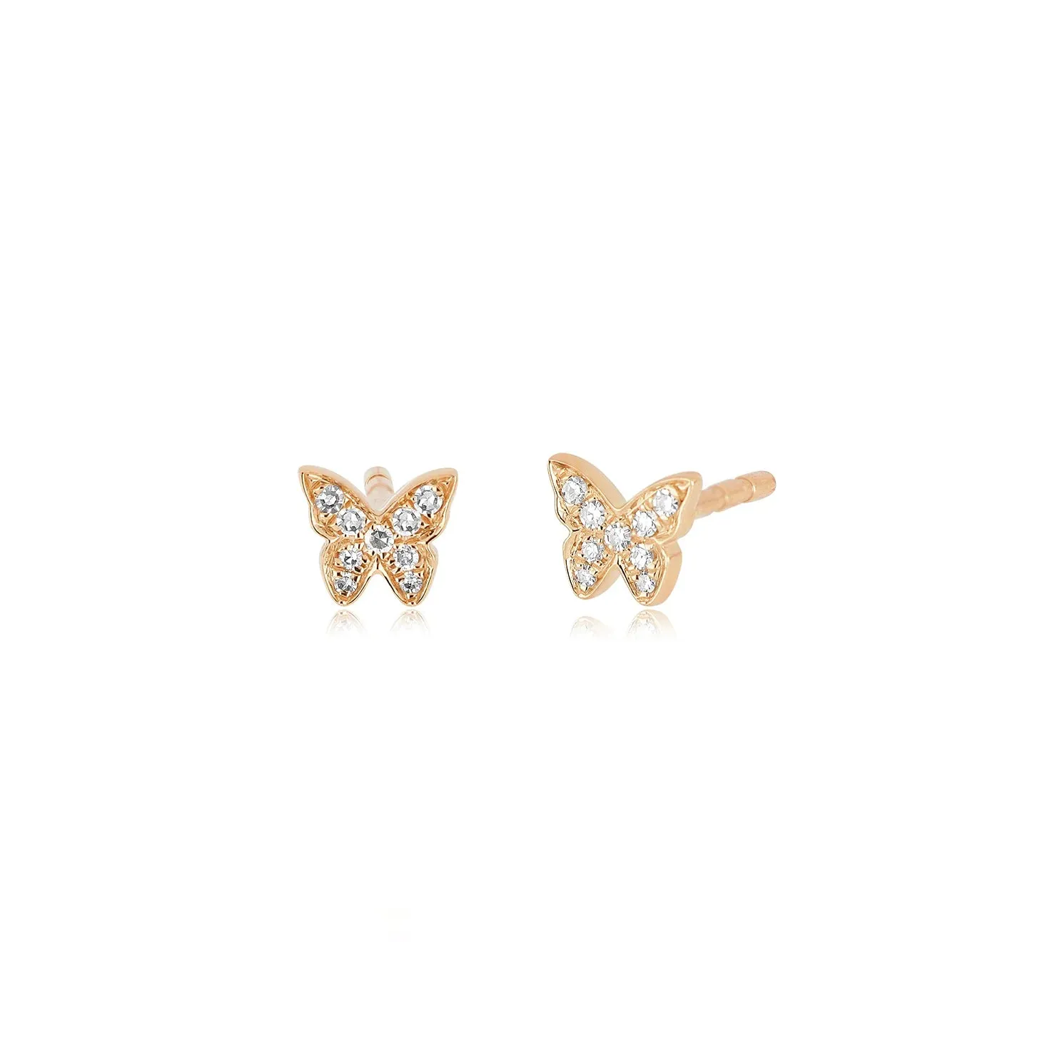 Baby Diamond Butterfly Studs