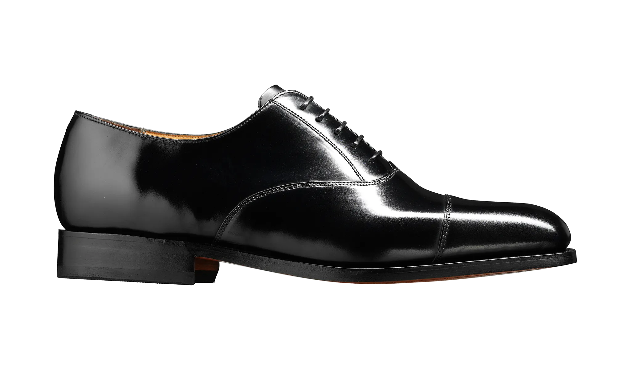 Barker Arnold Classic Oxford Shoe  - Hi Shine Black