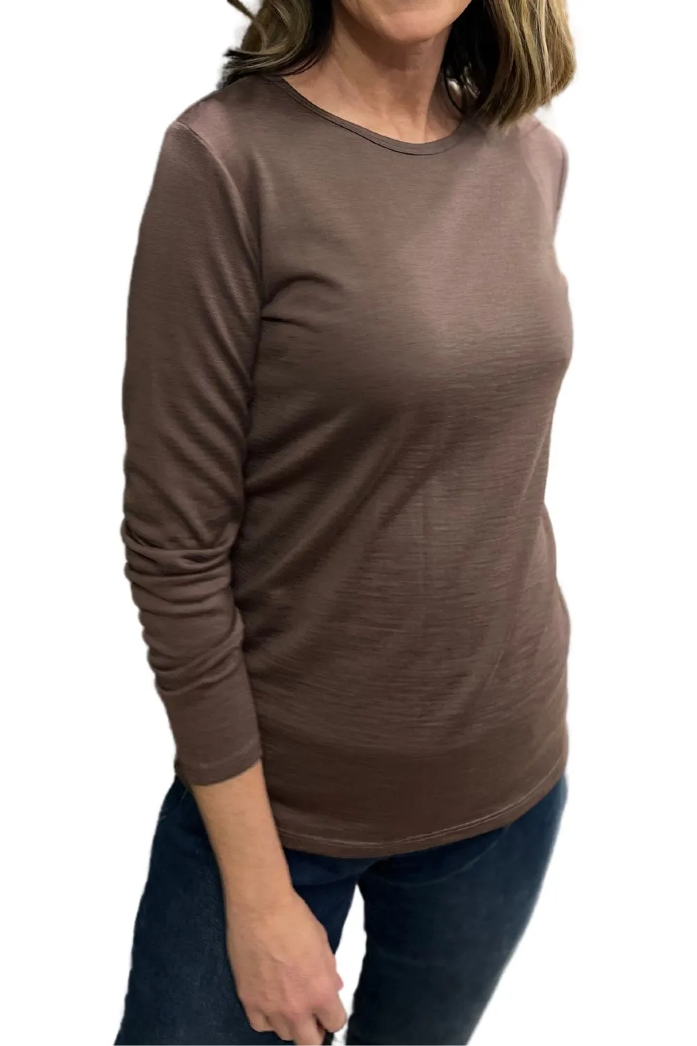 Belle Long Sleeve Merino | Mocha