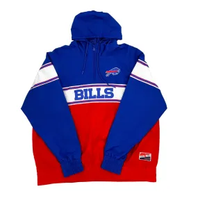 BIG & TALL New Era Bills Throwback Pullover Quarter Zip