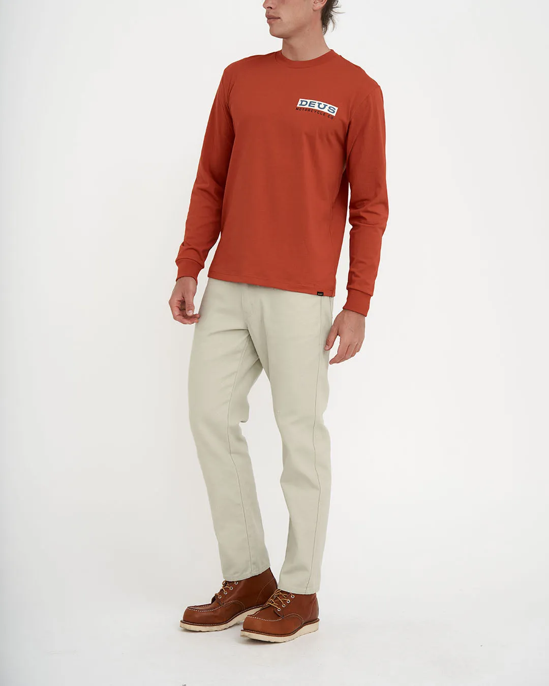 Bigdee Long Sleeve Tee - Red Clay