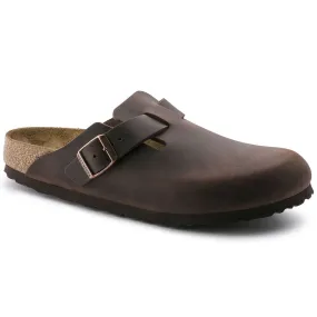 Birkenstock Classic, Boston, Regular Fit, Oiled Leather, Habana