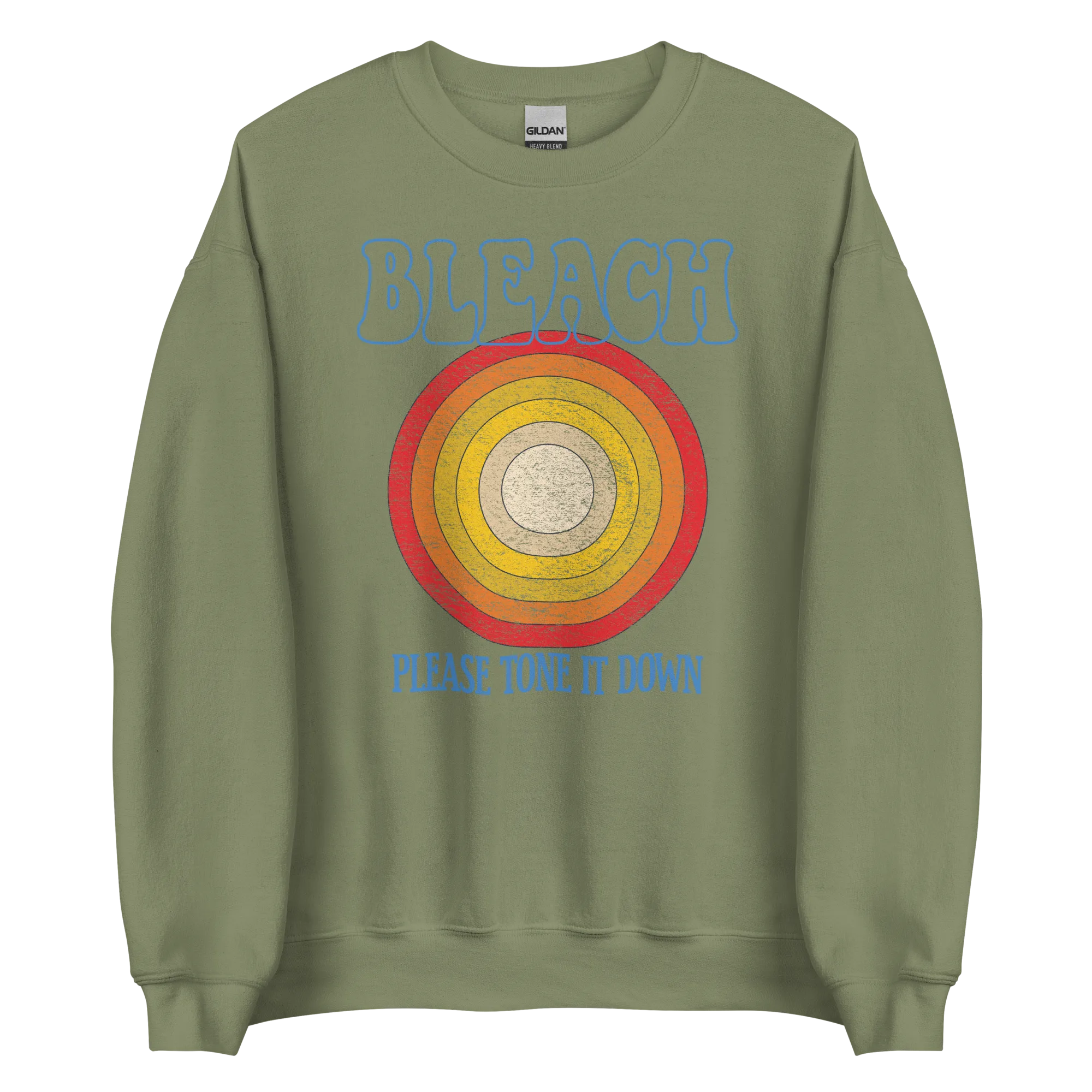 Bleach Please Tone It Down Retro Crewneck Sweatshirt