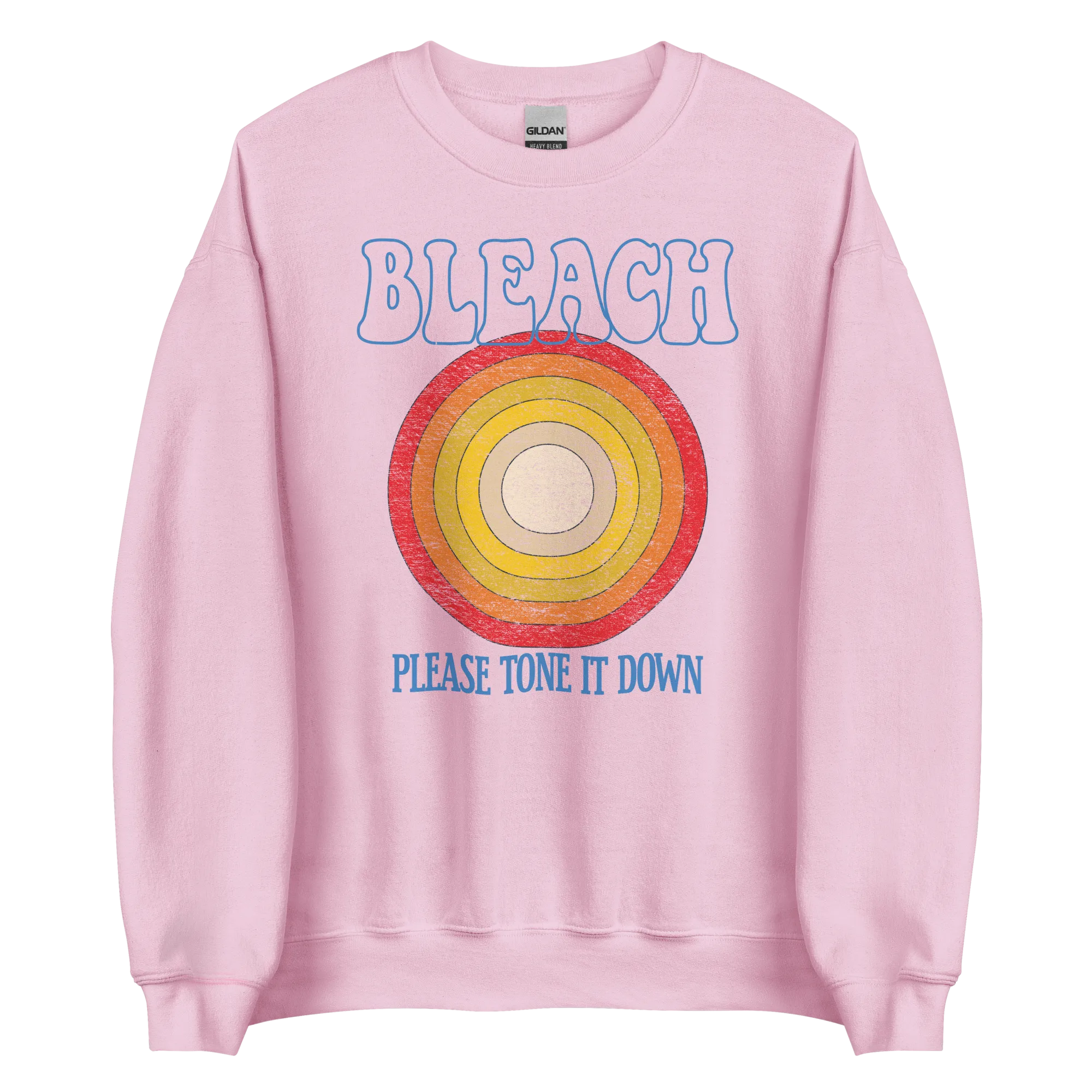 Bleach Please Tone It Down Retro Crewneck Sweatshirt