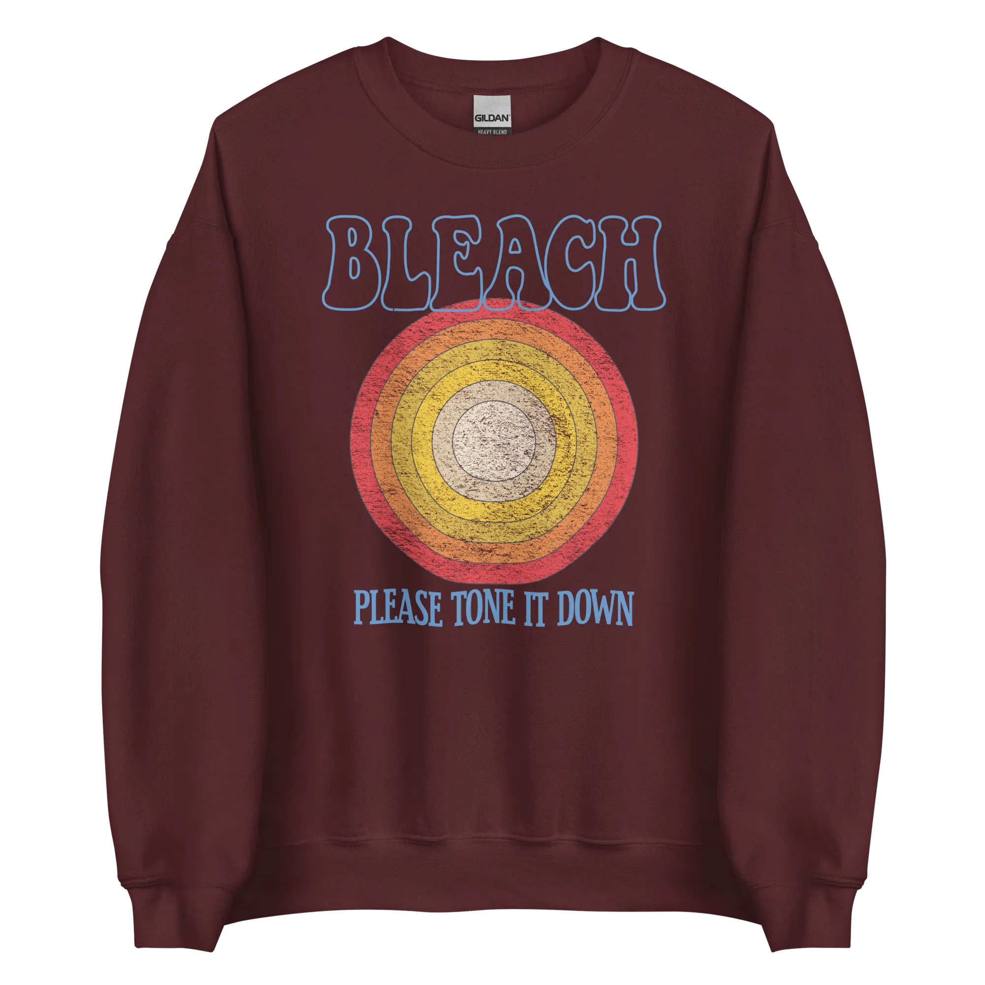 Bleach Please Tone It Down Retro Crewneck Sweatshirt