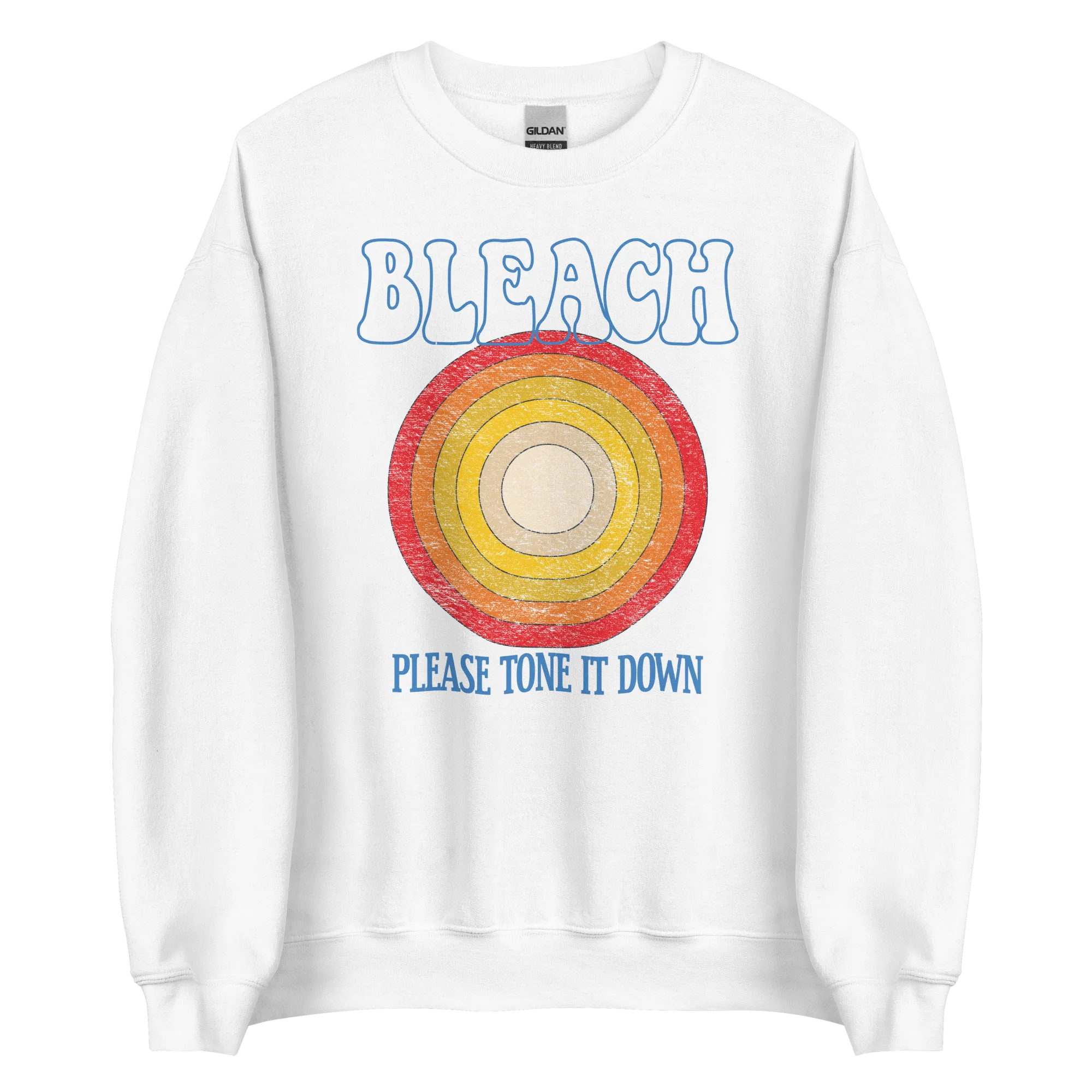 Bleach Please Tone It Down Retro Crewneck Sweatshirt