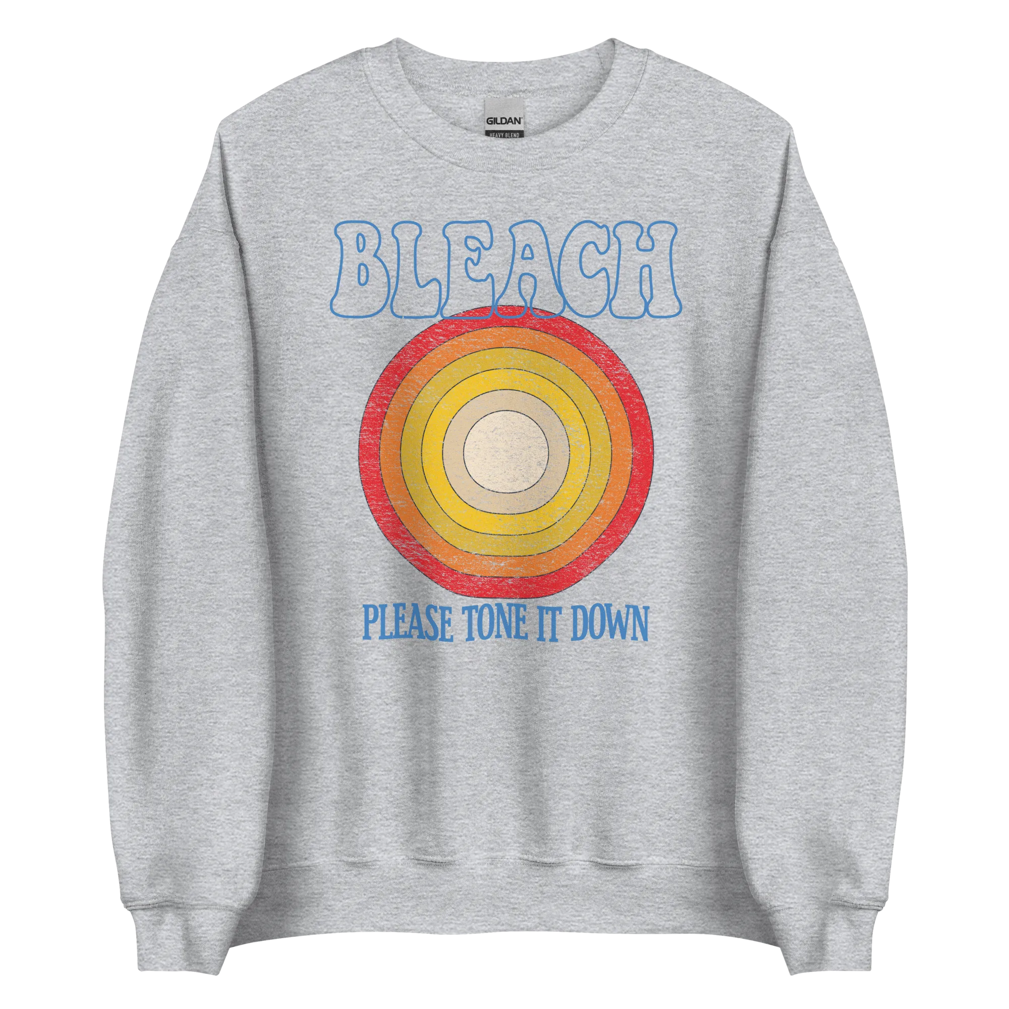 Bleach Please Tone It Down Retro Crewneck Sweatshirt