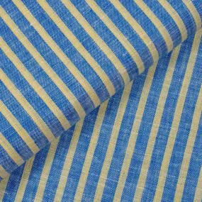 Blue/Yellow Stripes Linen Shirt