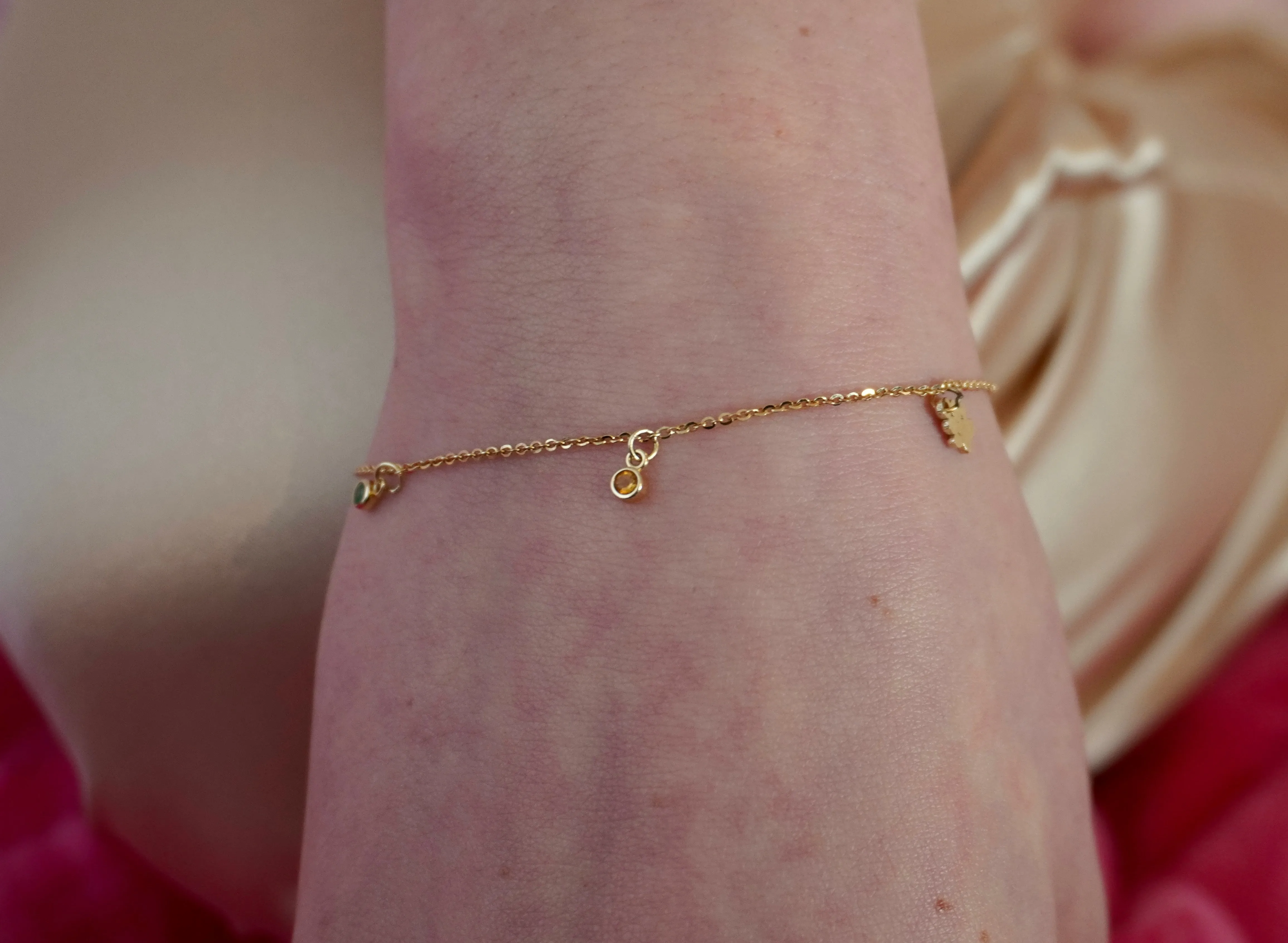 Build Your Own Six Charm Bracelet | 10k Yellow Gold