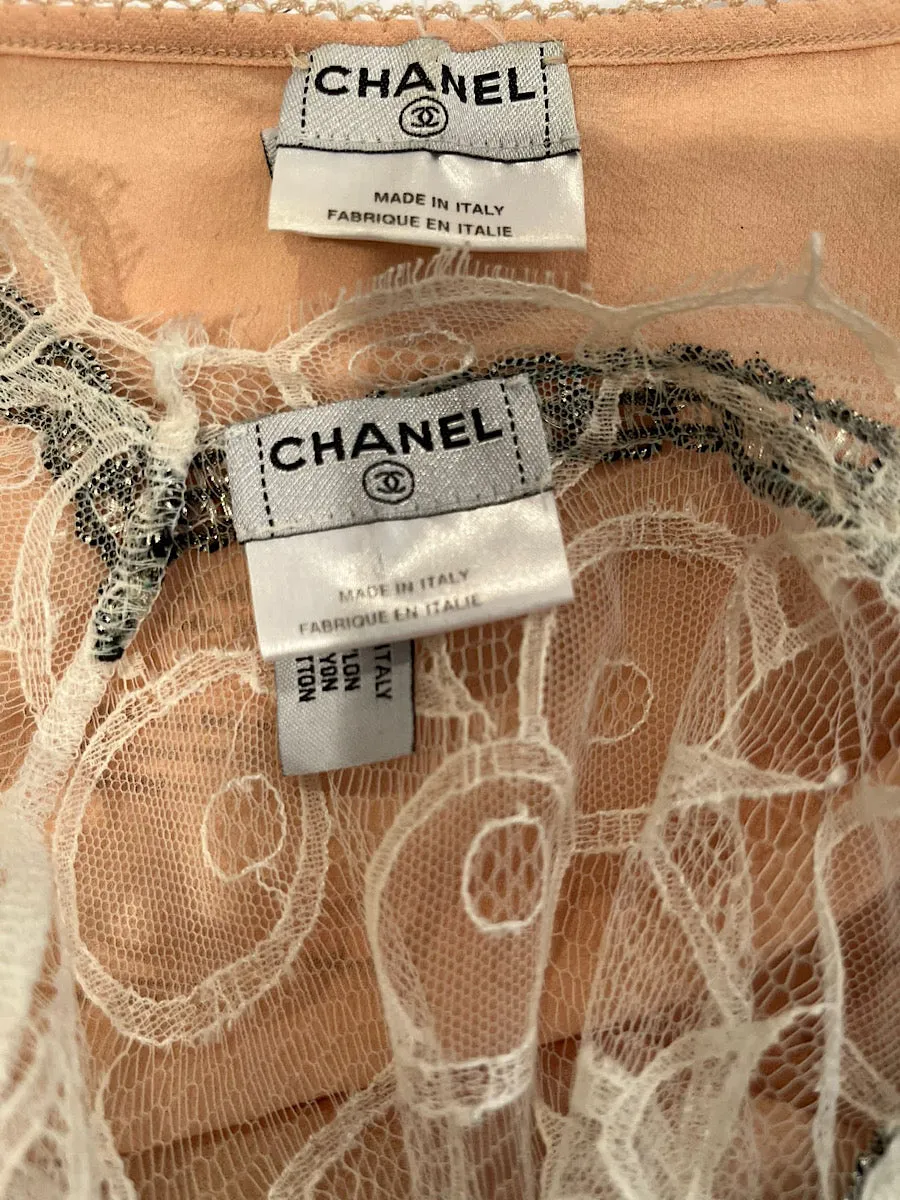 Chanel 06A, 2006 Fall 2 pc Blouse Top FR 40