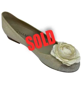 Chanel camellia ballet ballerina flats EU 38 1/2 C