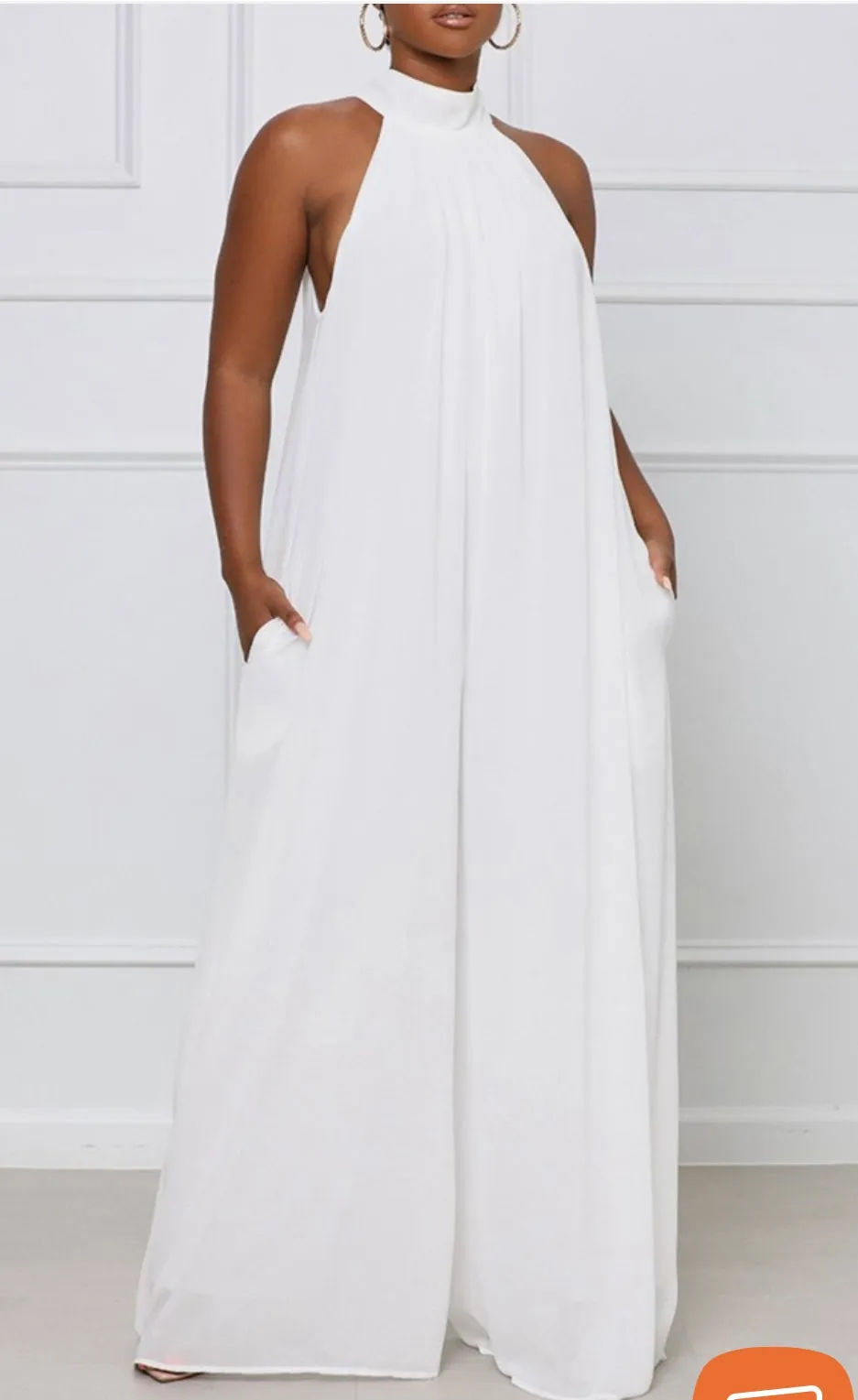 Chiffon Wide Leg Jumpsuit