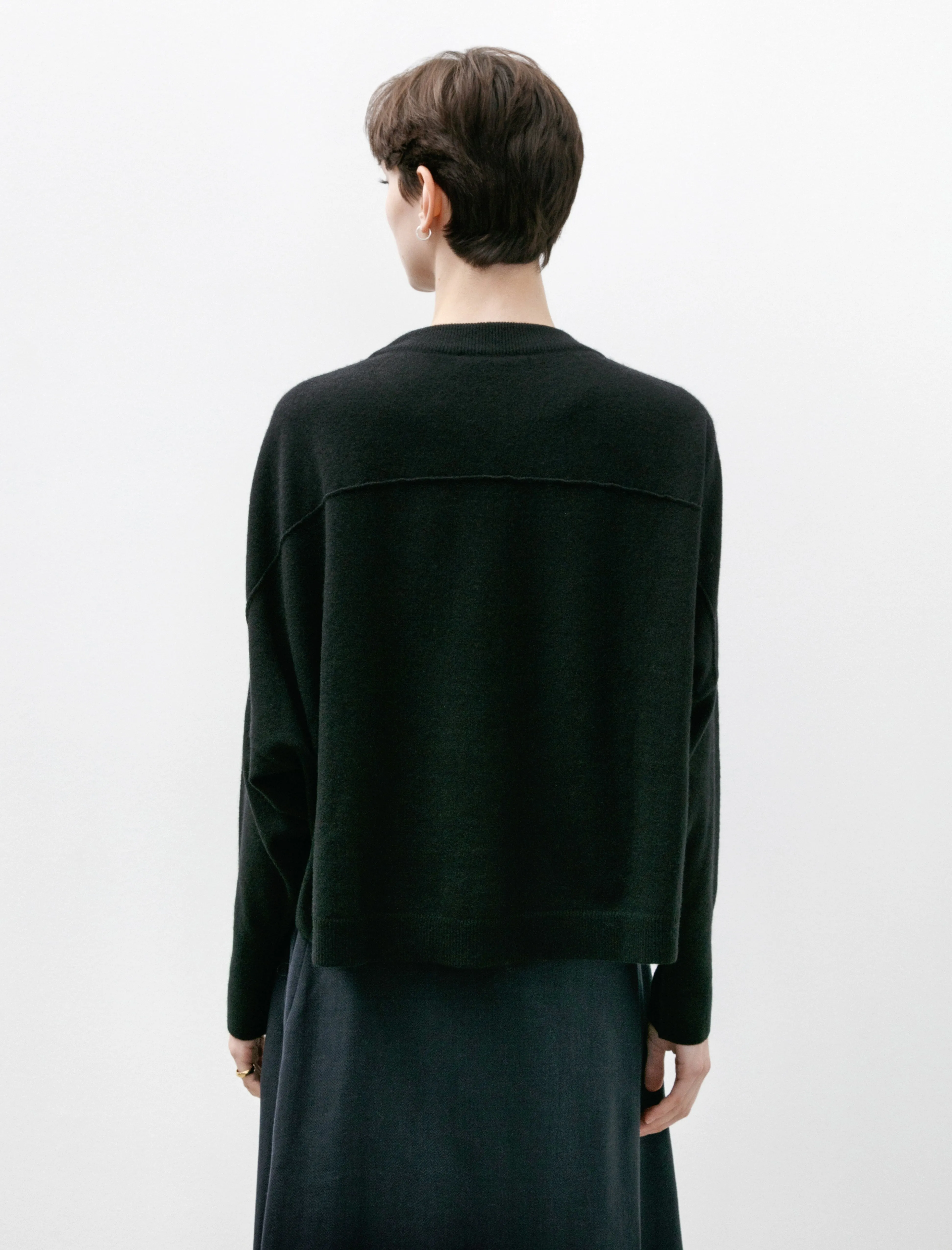 Chunky Cashmere Knit Black