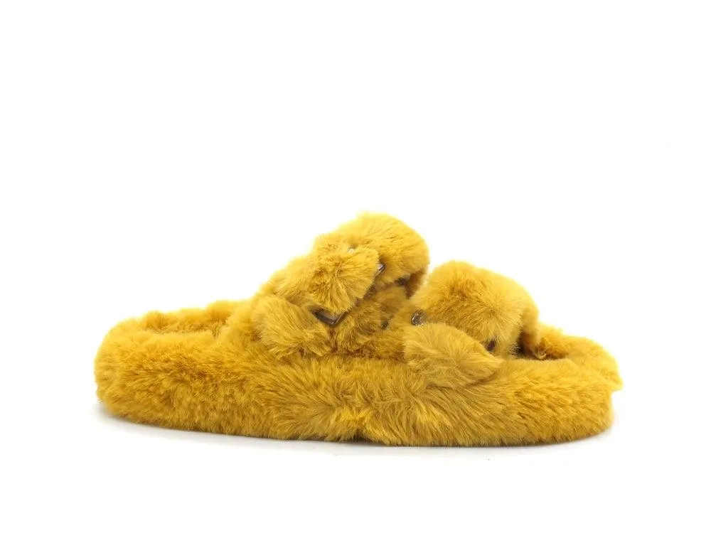 COLORS OF CALIFORNIA Ciabatta Pelo Yellow HC.SLIPPERS01