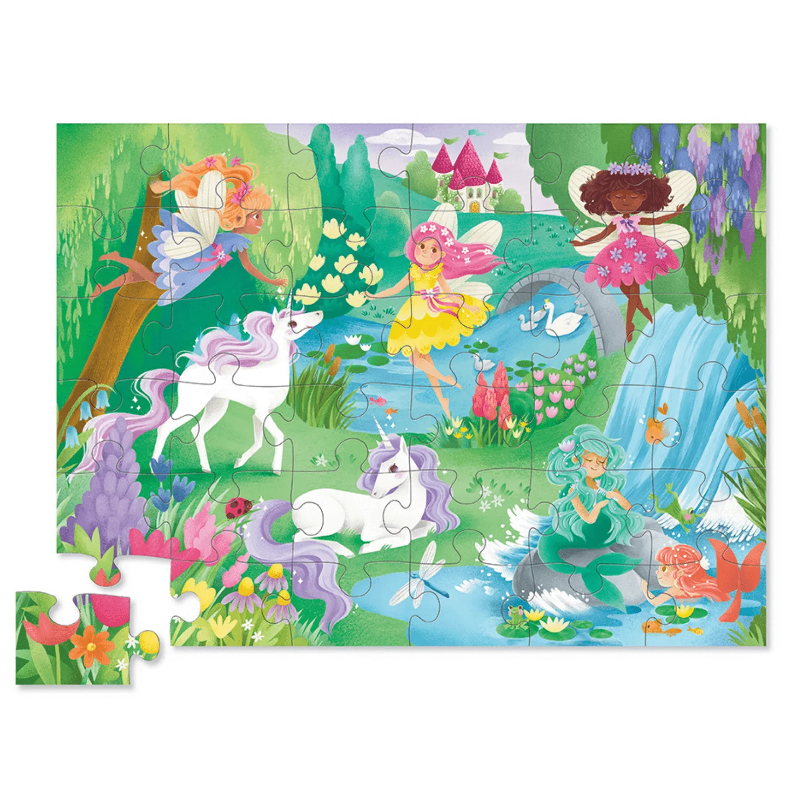 Crocodile Creek Classic Floor Puzzle 36 Piece - Magical Friends