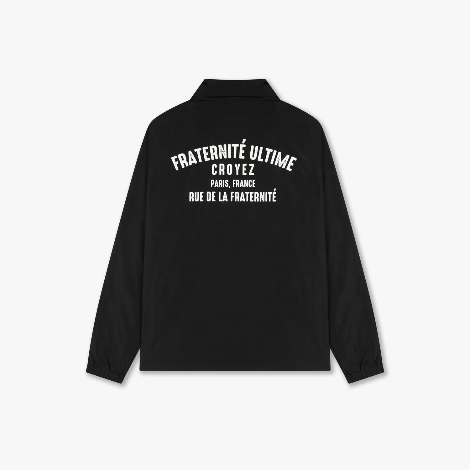 CROYEZ FRATERNITÉ COACH JACKET - BLACK/WHITE