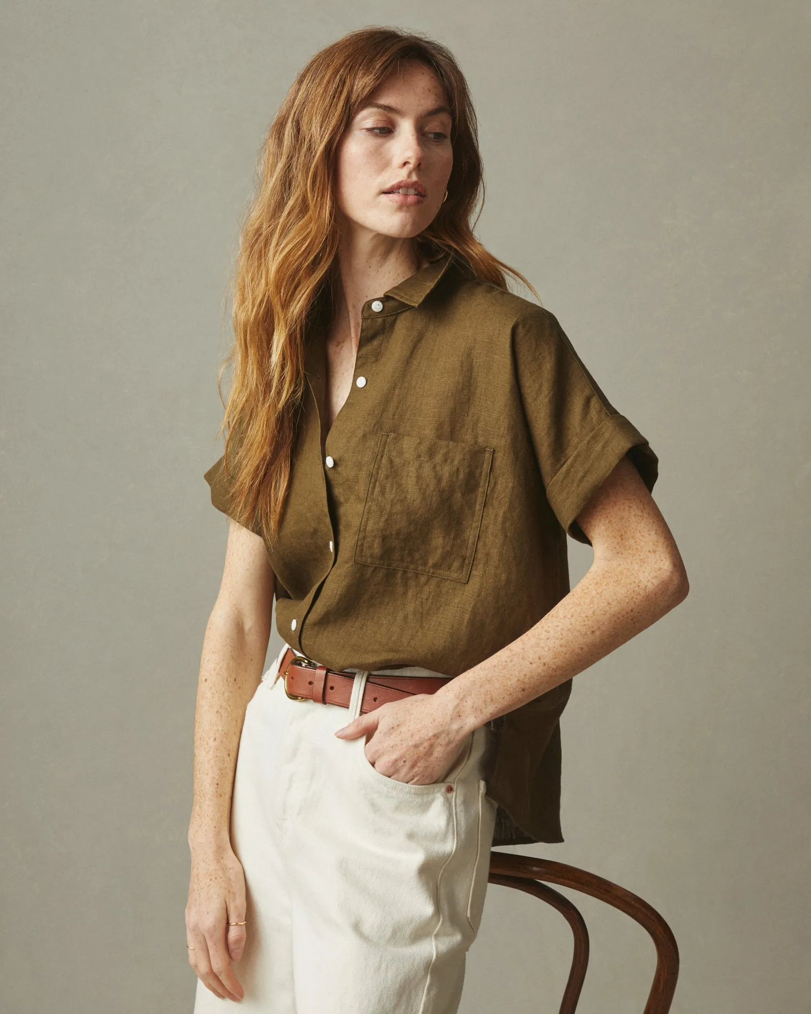 Easy Linen Shirt - Beech