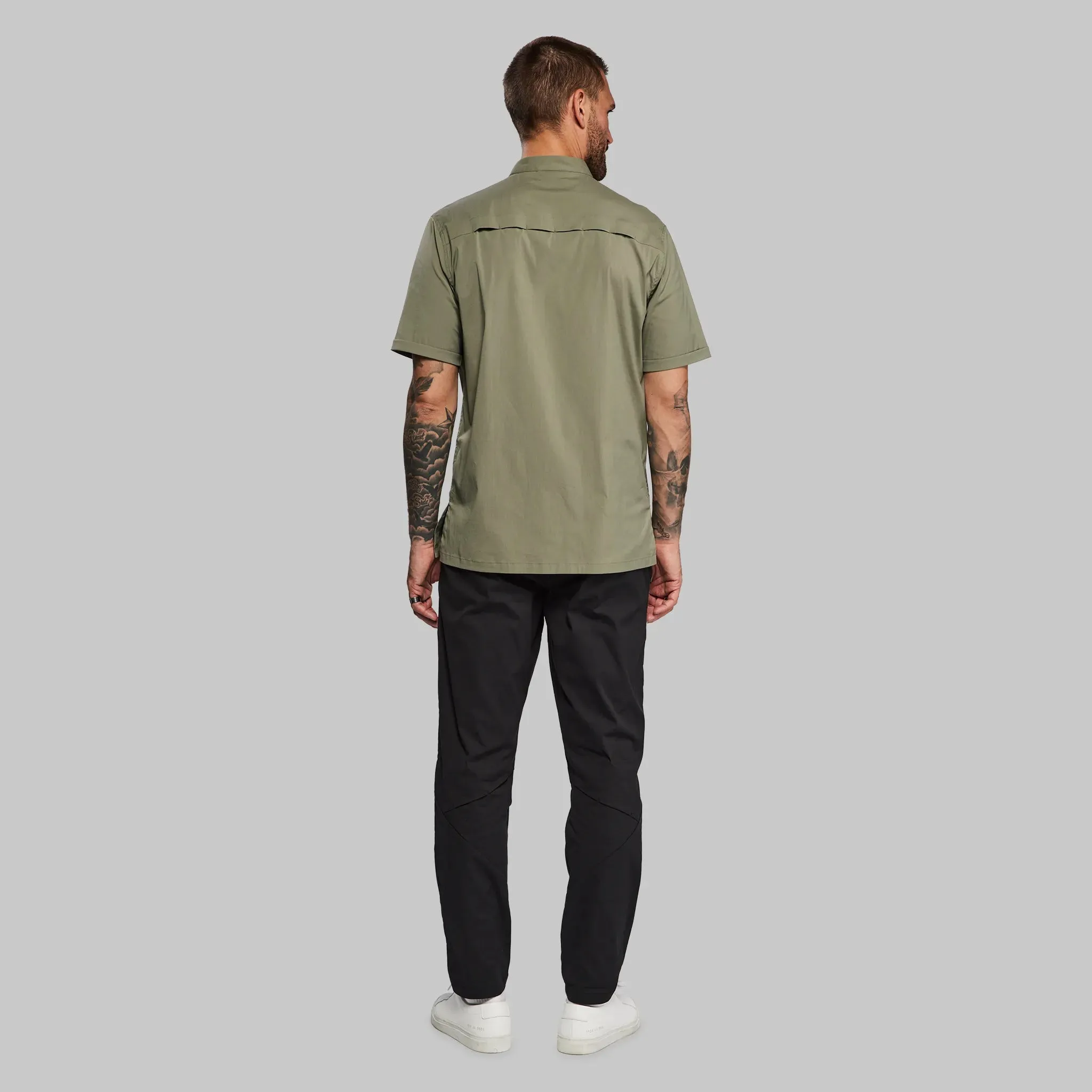 Equator Shirt. Short Sleeve Grey-Green edition