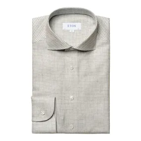 Eton Elite Slim Fit - Micro Checked Shirt