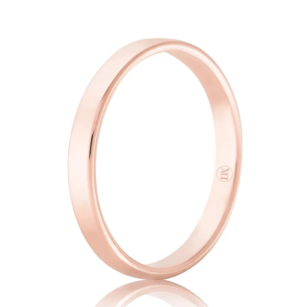 Flat Round 2mm - 18ct Rose Gold