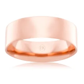 Flat Round 7mm - 9ct Rose Gold