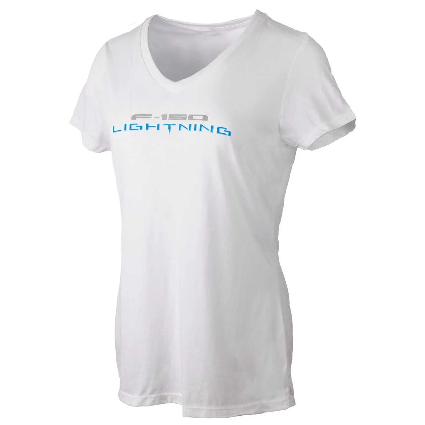 Ford Lightning Women's Ford Lightning Logo V-Neck T-Shirt