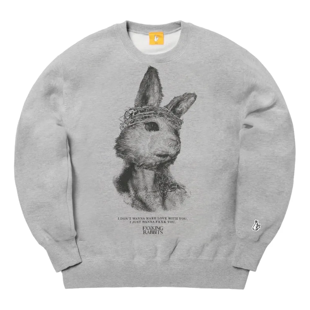 #FR2 RABBIT JESUS SWEAT SHIRT-GREY