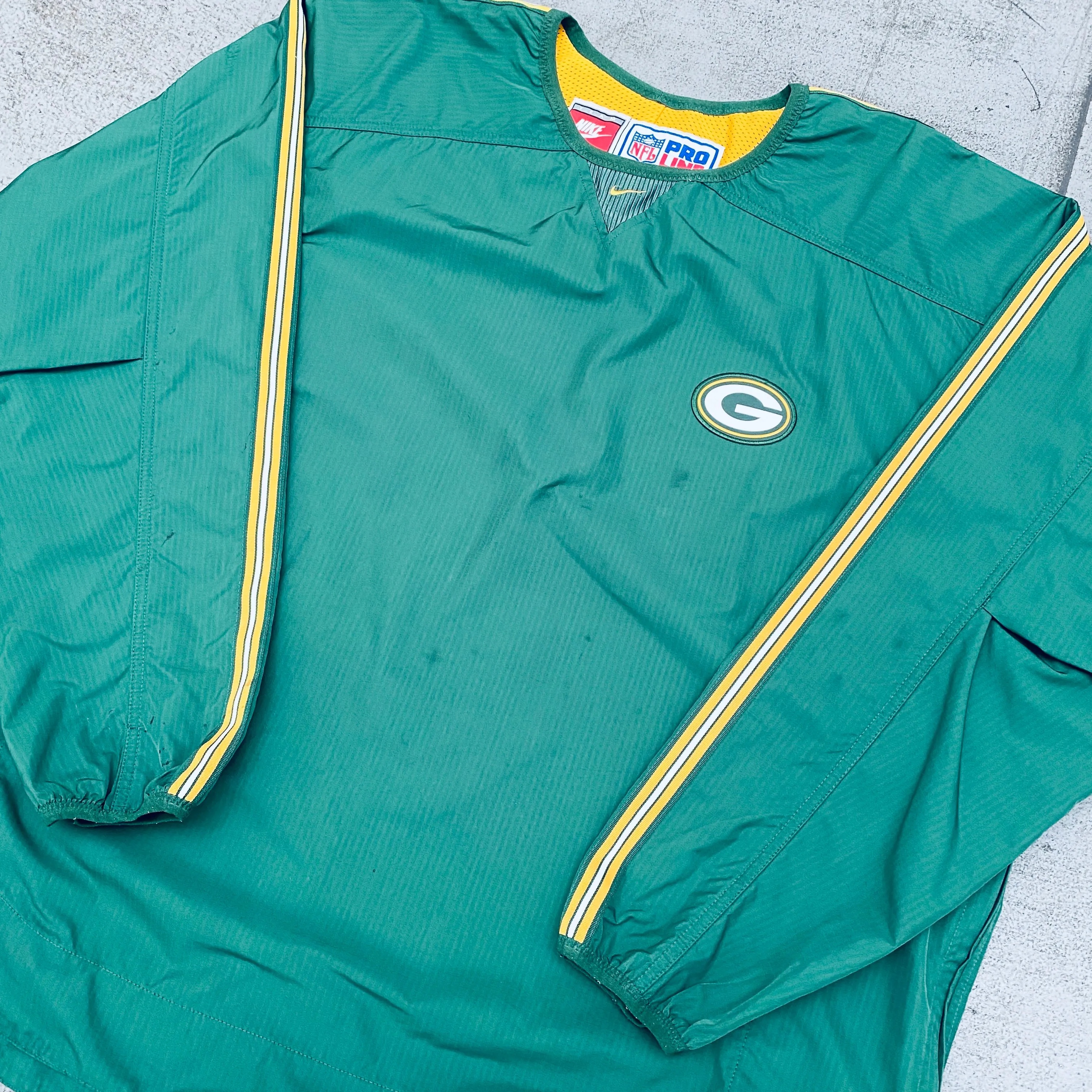 Green Bay Packers: 1990's Nike Centre Swoosh Proline Sideline Jacket (XXL)