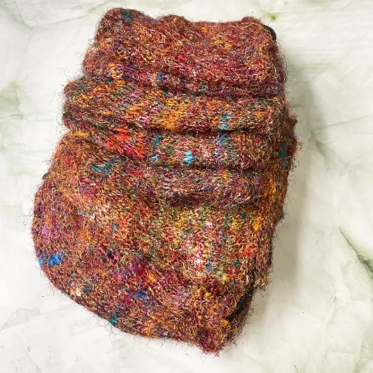 Handmade Natural Silk Slouchy Beanie Hat