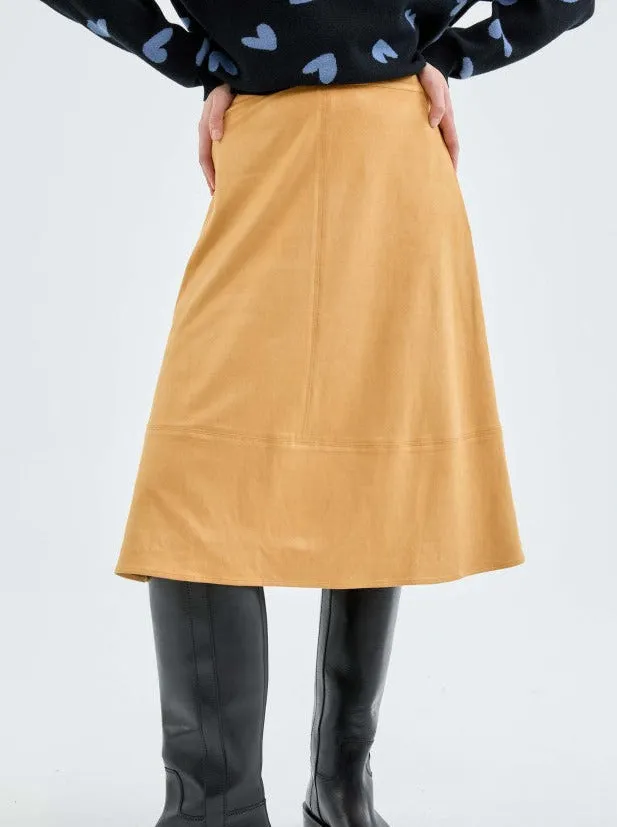 High-Waisted Midi Skirt