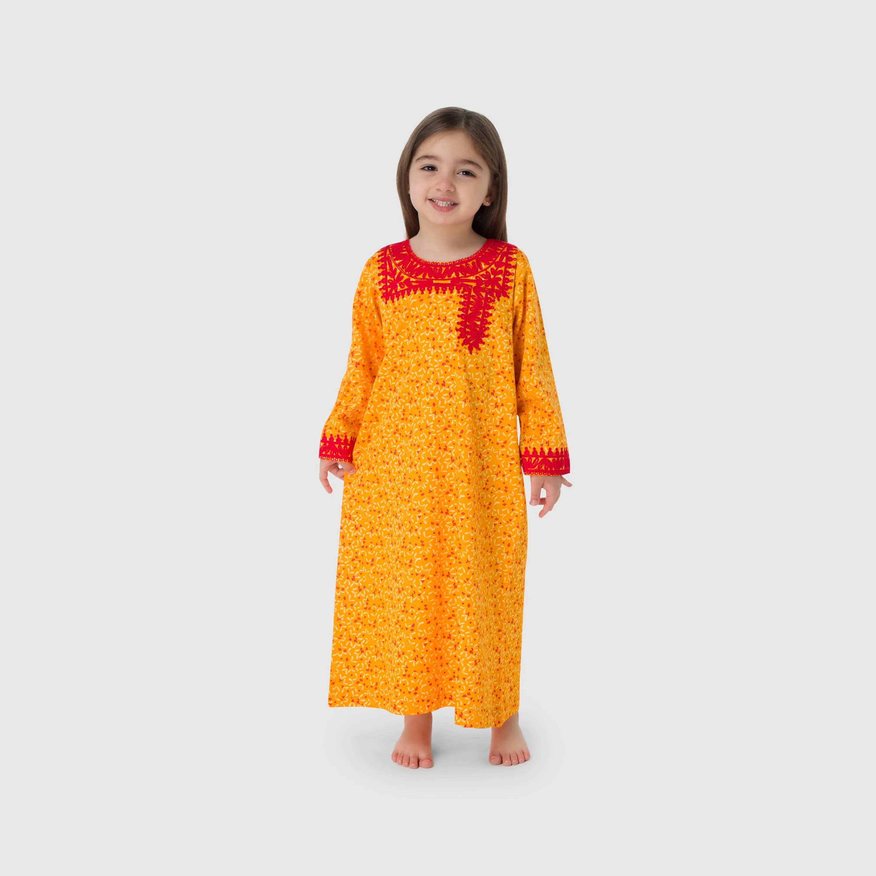 Jalabiya Farah Collection - Yellow